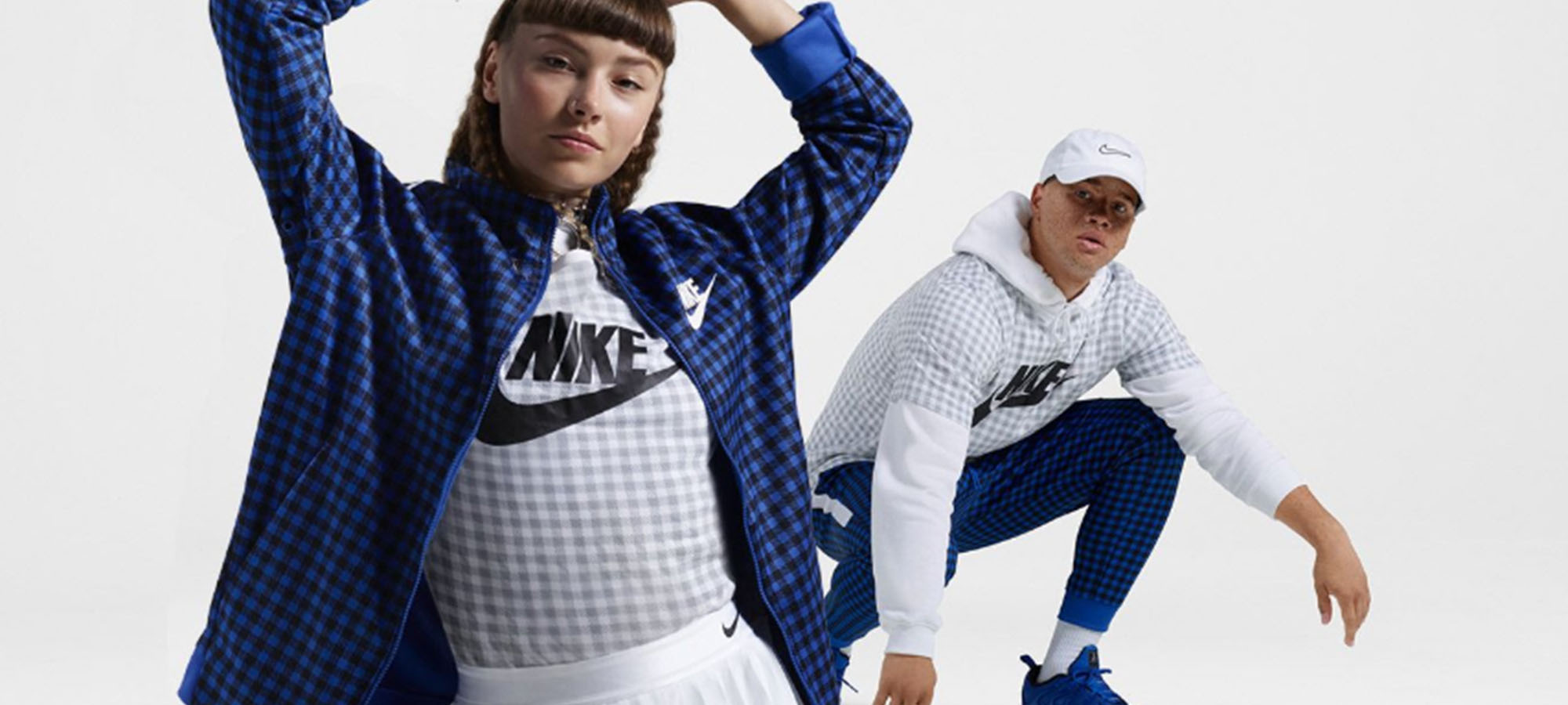 A young man and woman in Nike gear