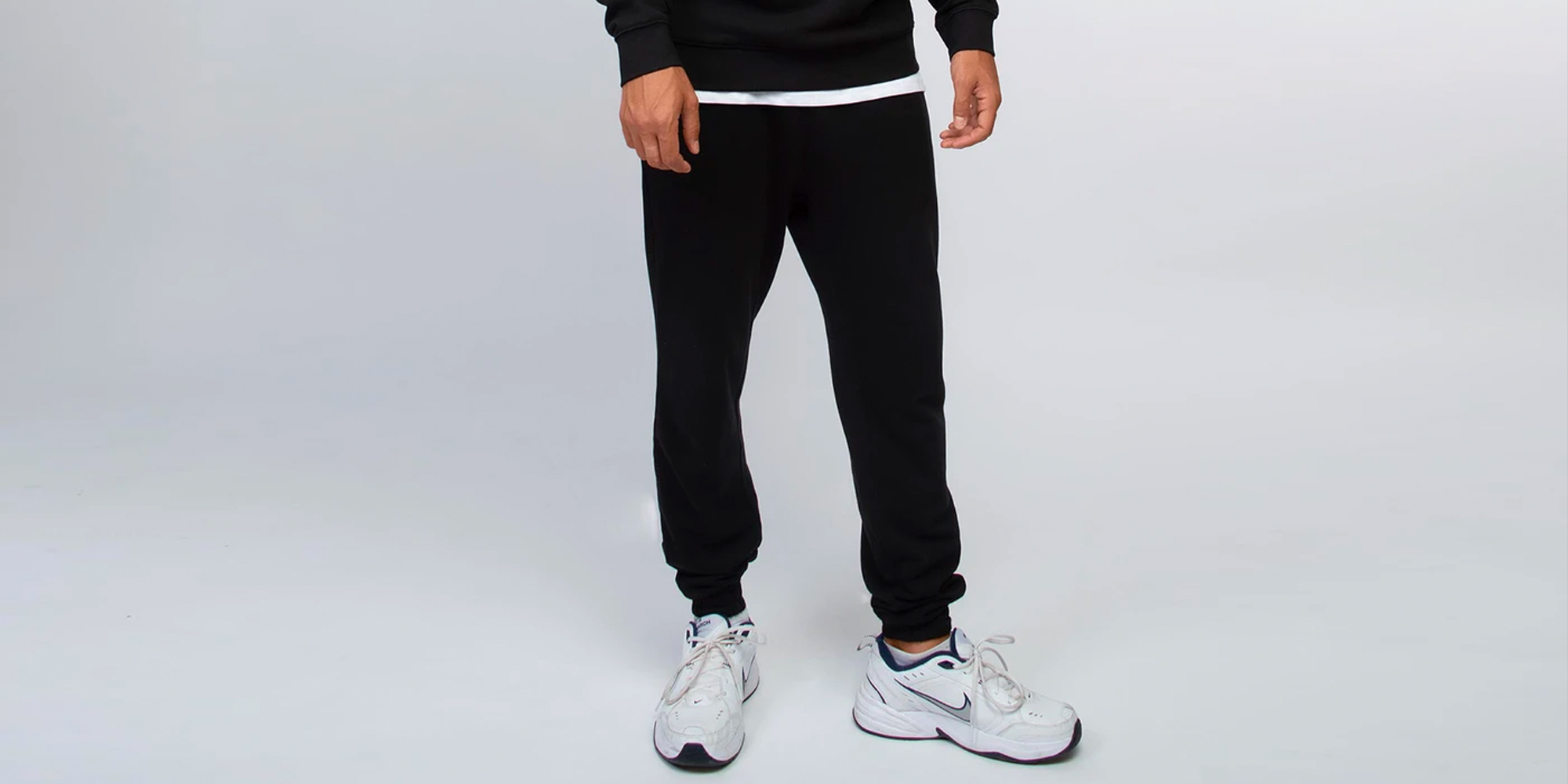 Man in ethical joggers by Honest Basics