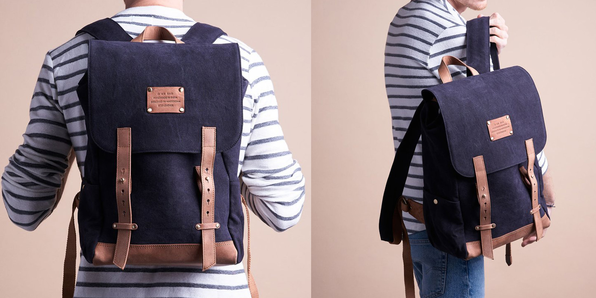 Sustainable men's backpack by O My Bag