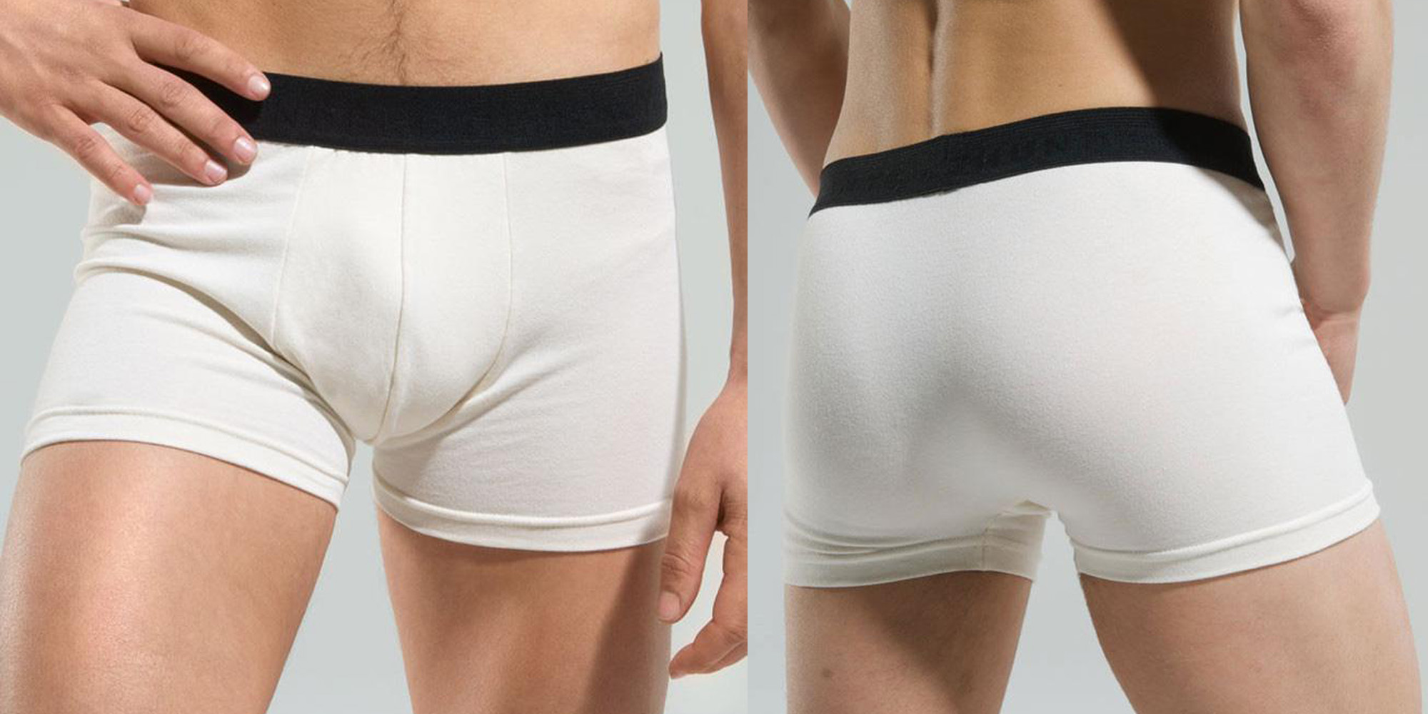 Man in sustainable underwear by Thunderpants USA