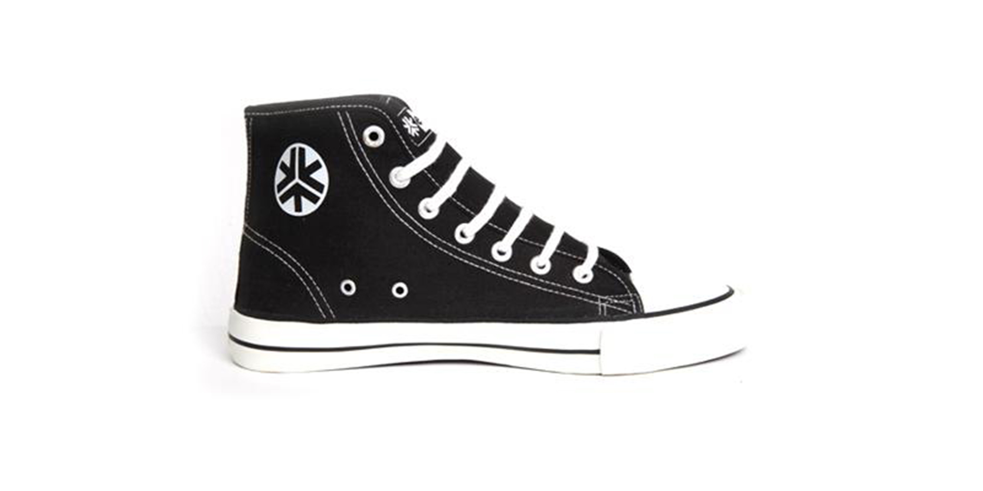 black and white high tops by eco-friendly brand Etiko