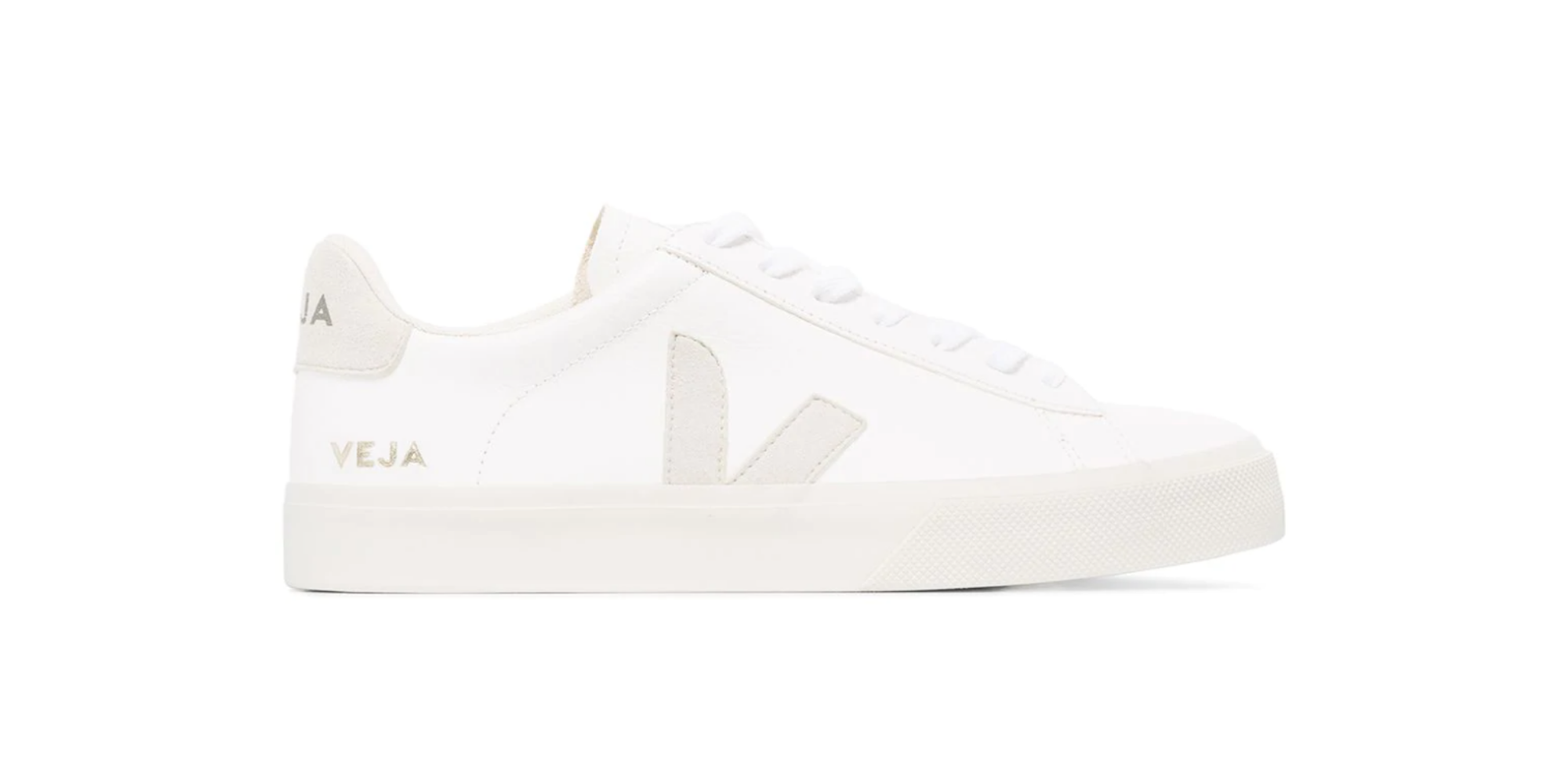 white sustainable sneakers by Veja at Farfetch