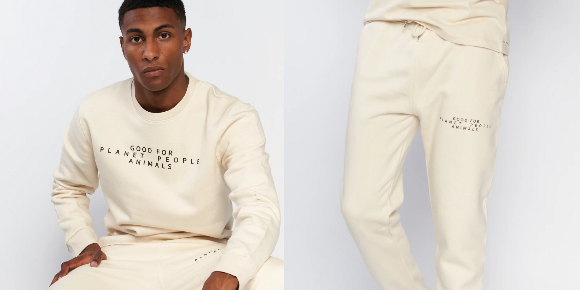 two images of people in sweatshirt and jogger by REER3