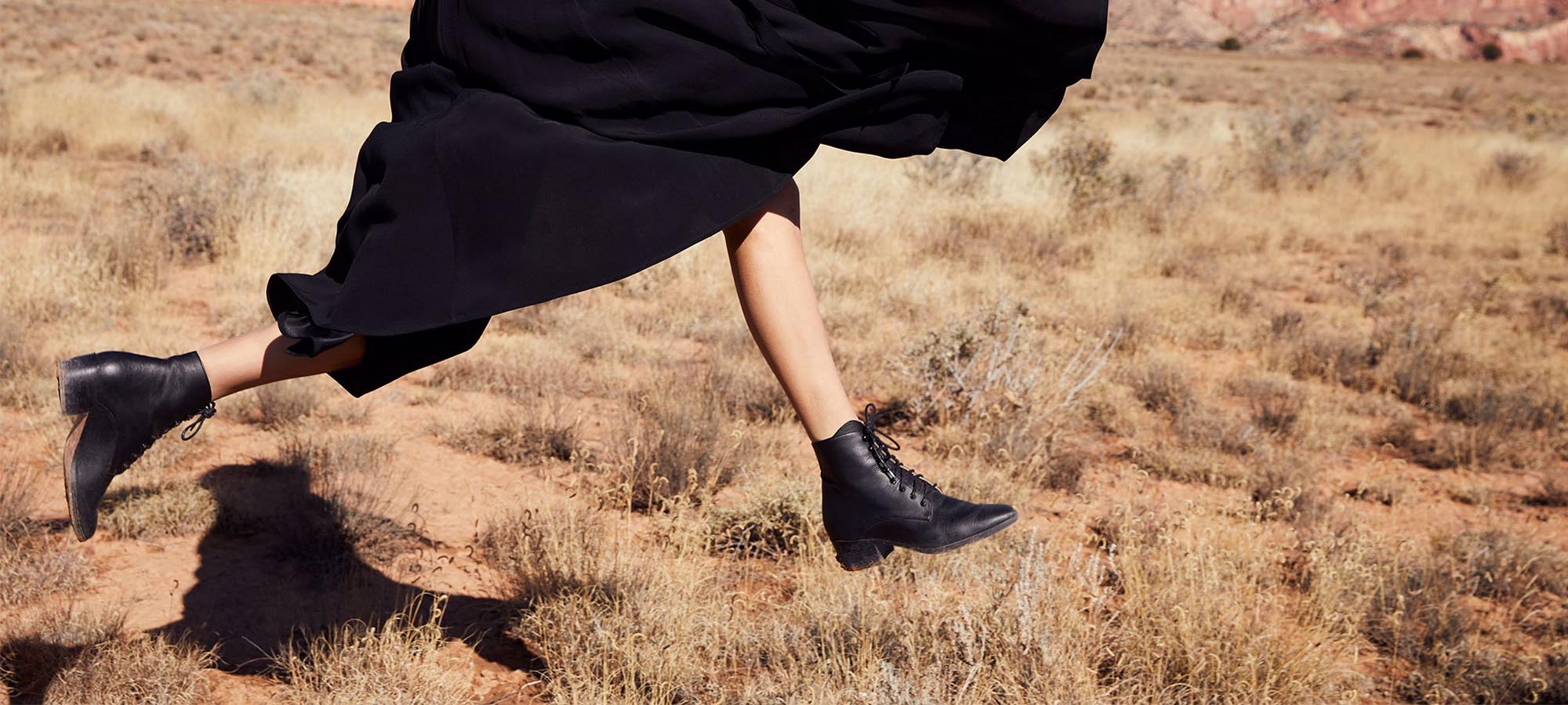 ethically made black ankle boots by Christy Dawn