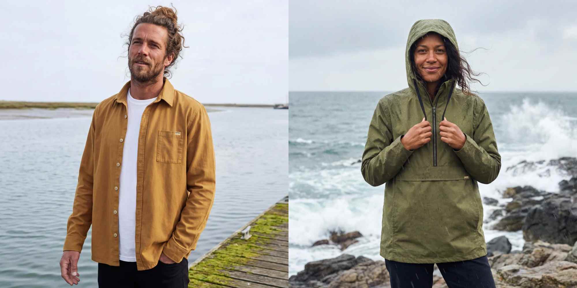 people wearing clothes from rapanui in front of the sea