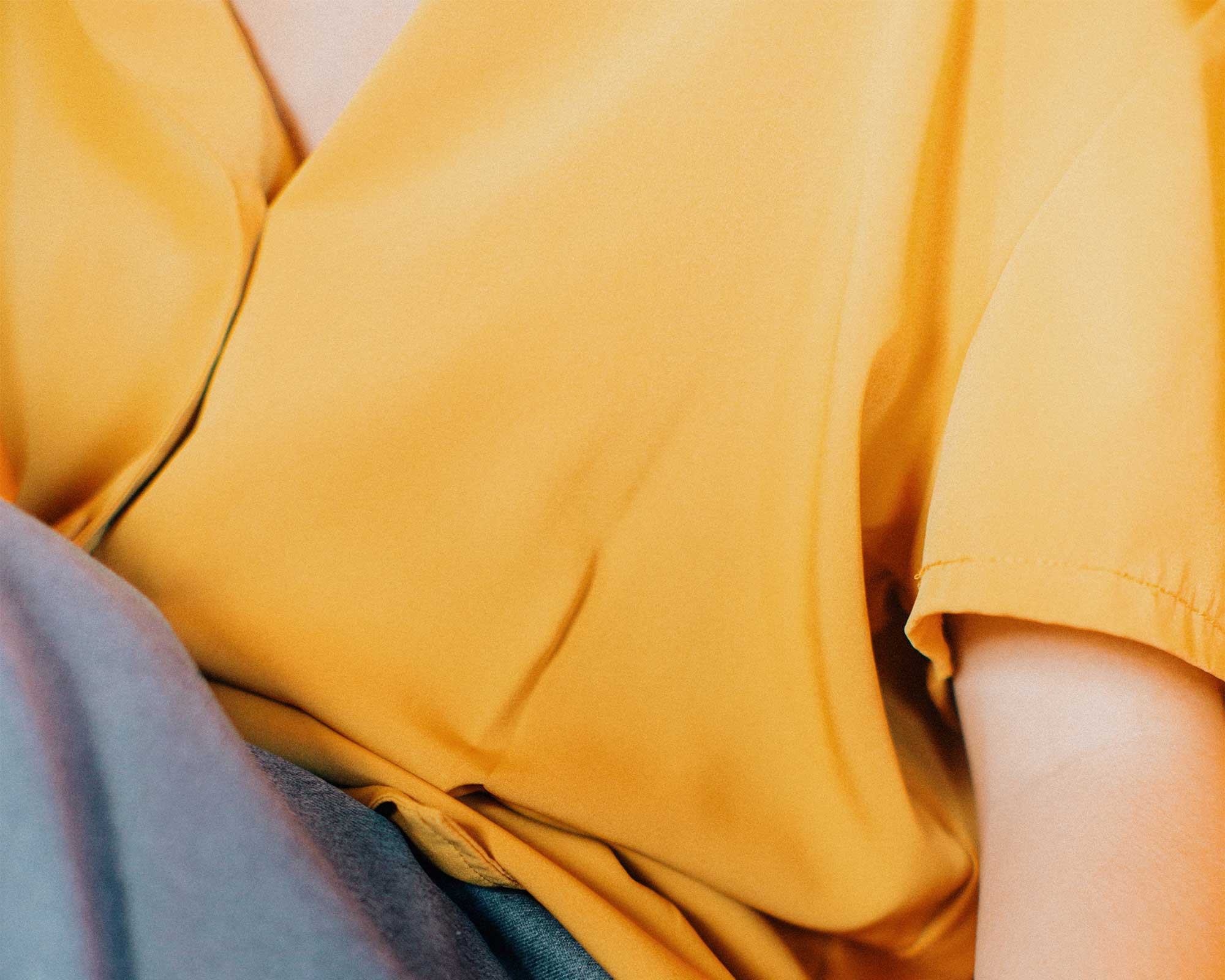 woman wearing yellow shirt