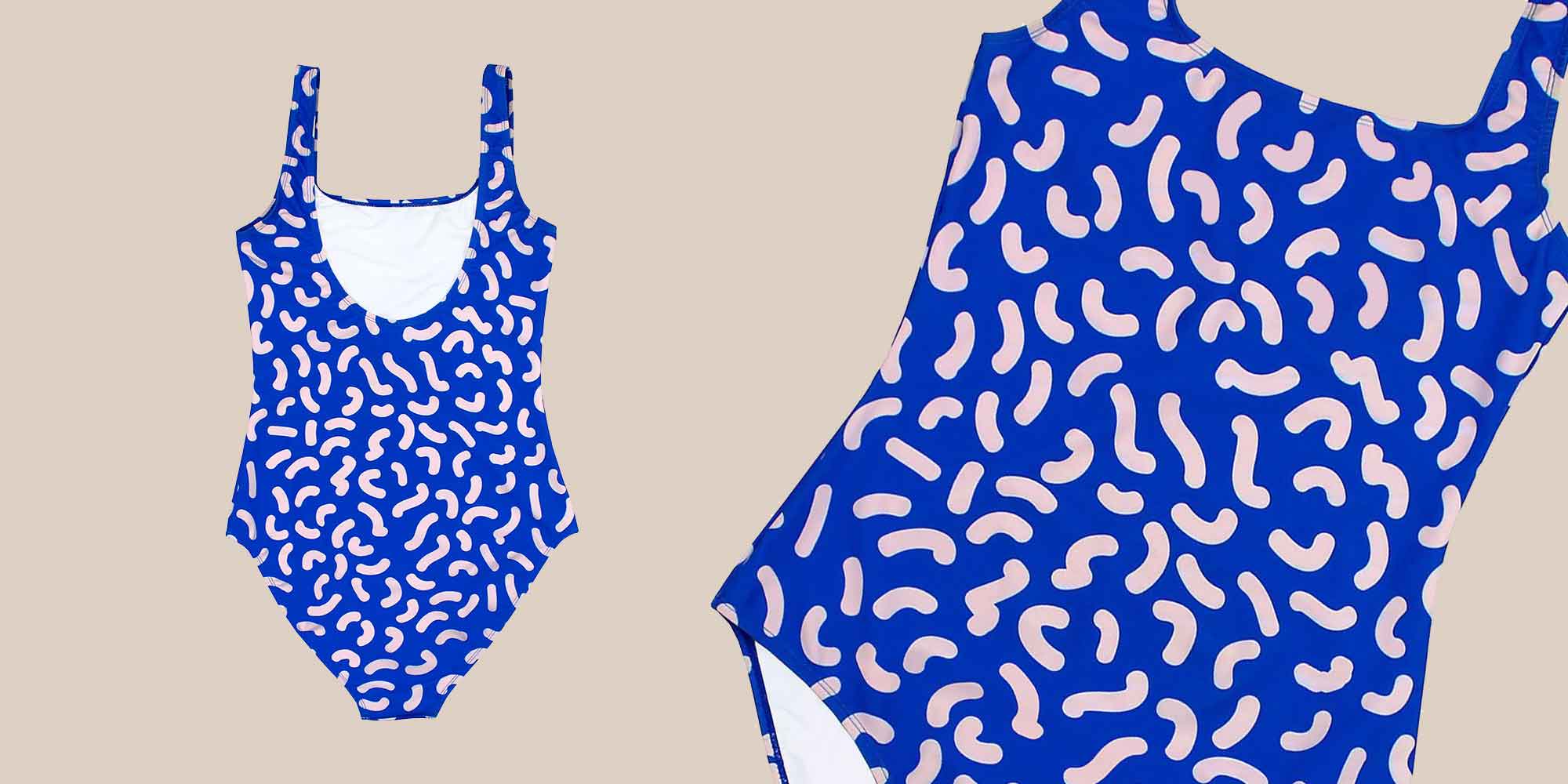 printed ethical swimsuit by batoko