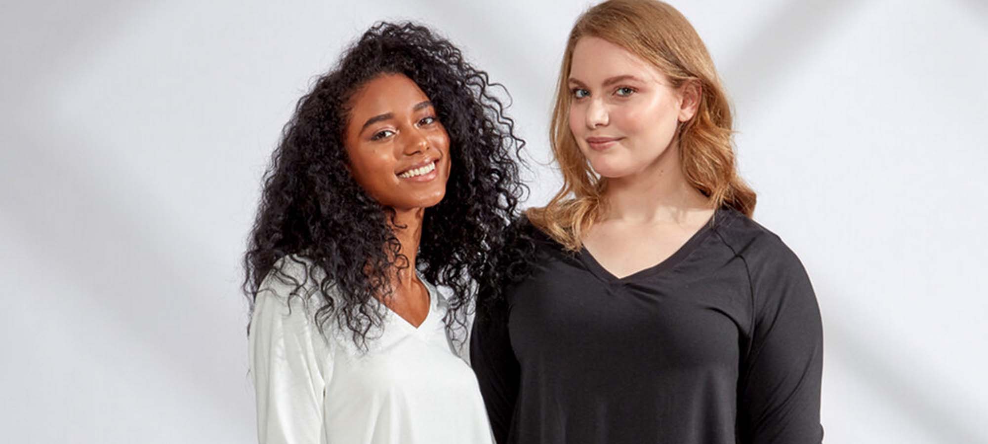 two women wearing Miakoda sustainable yoga clothes