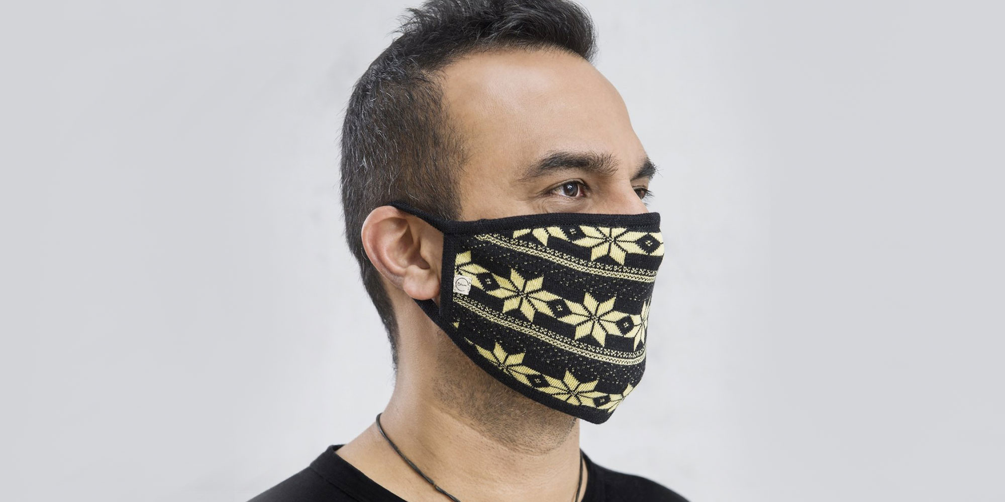 man wearing bhumi reusable face mask