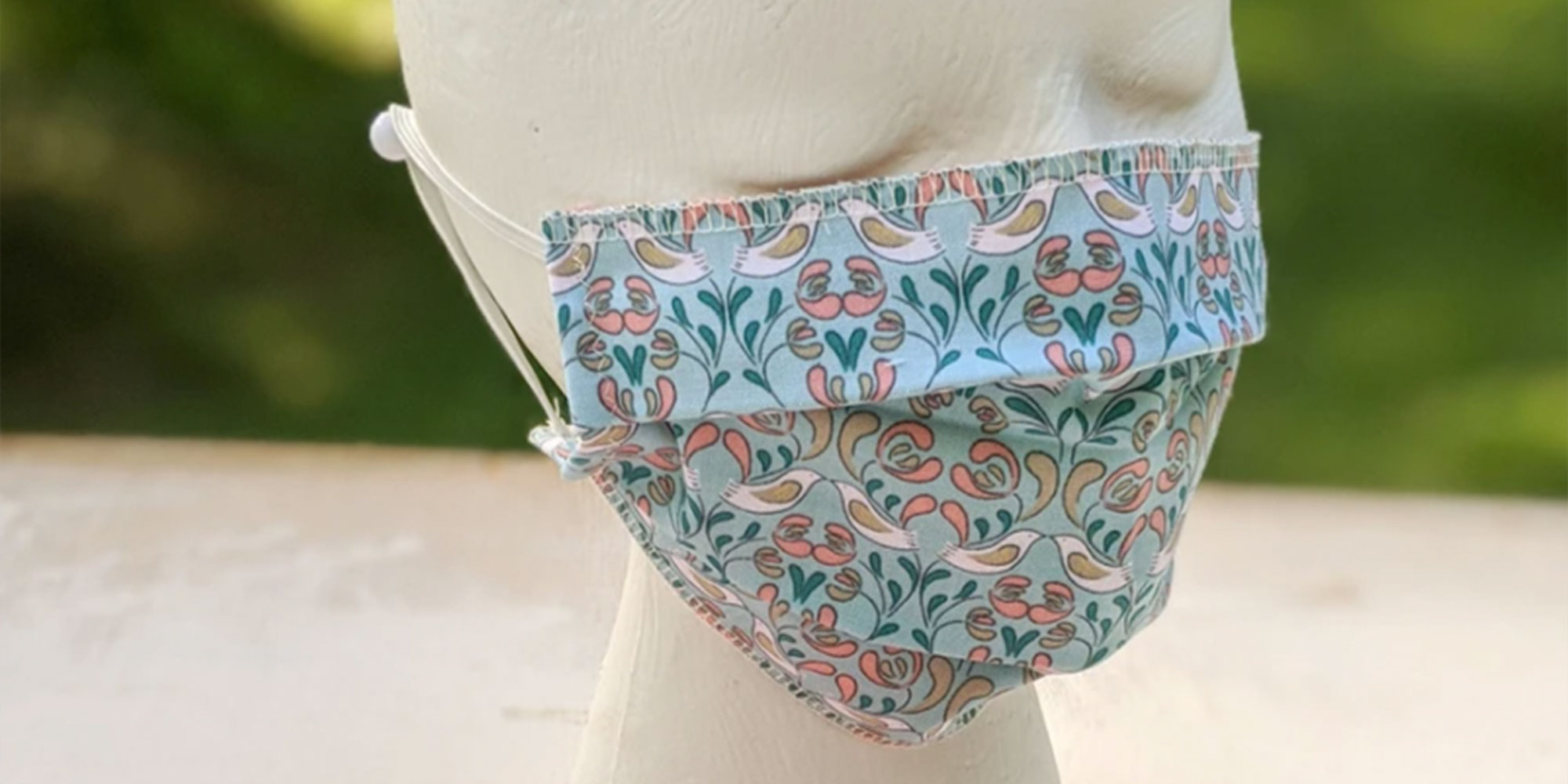 patterned face mask by sustainable company Ash & Rose