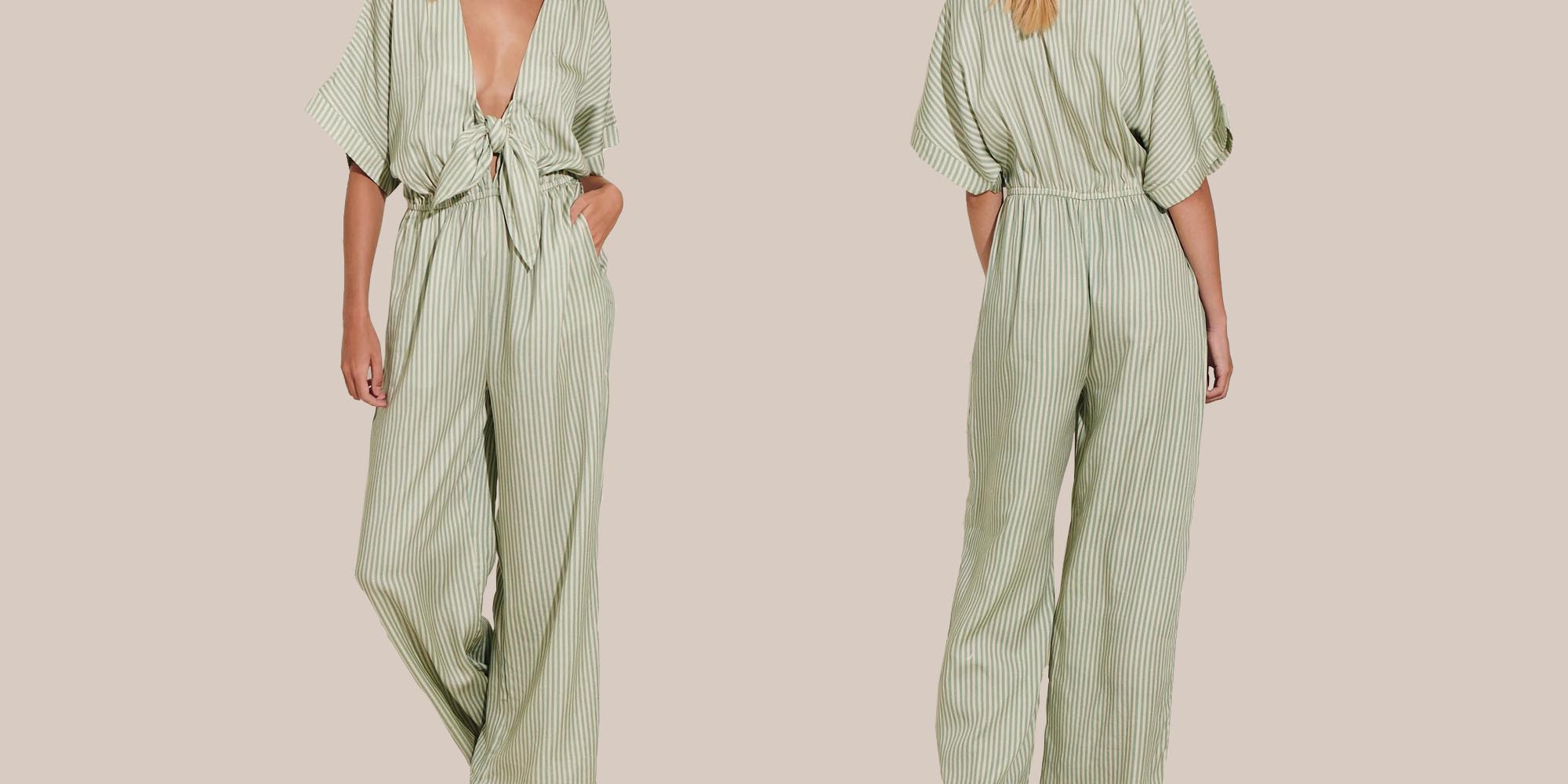 Sustainable mint jumpsuit from Underprotection