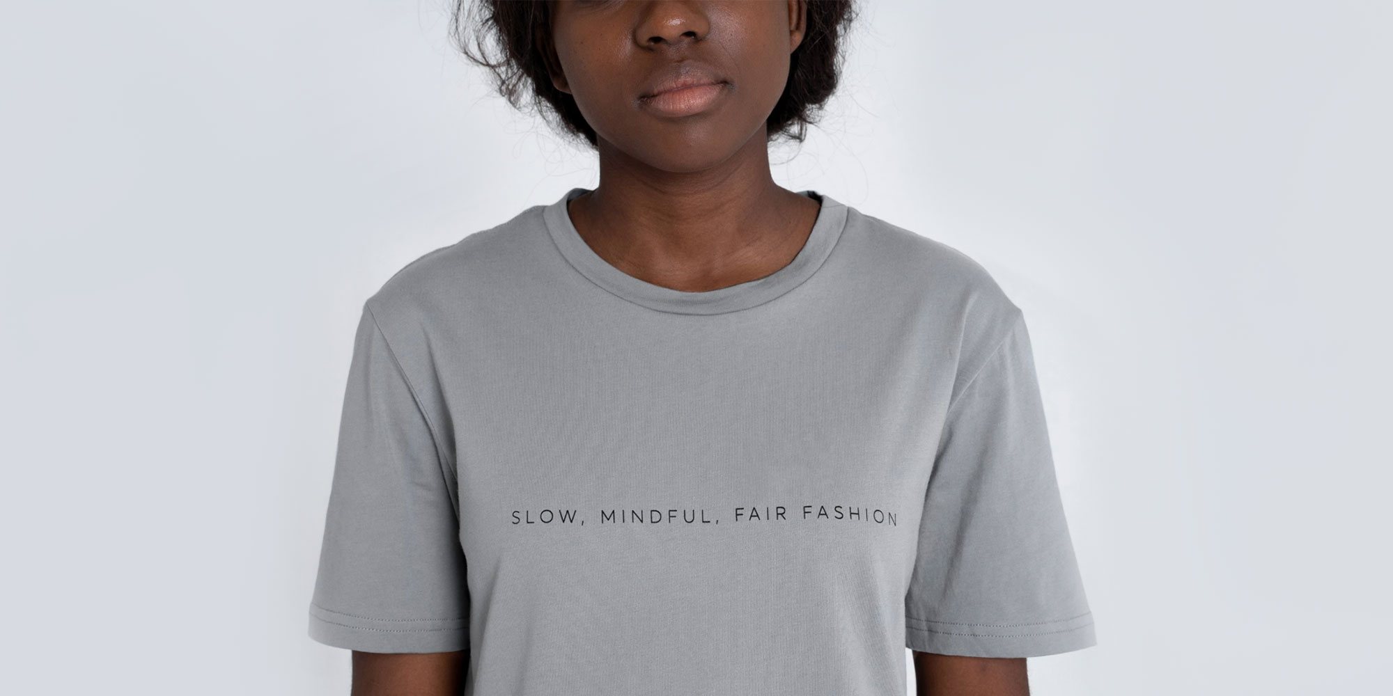 grey dorsu slogan t-shirt