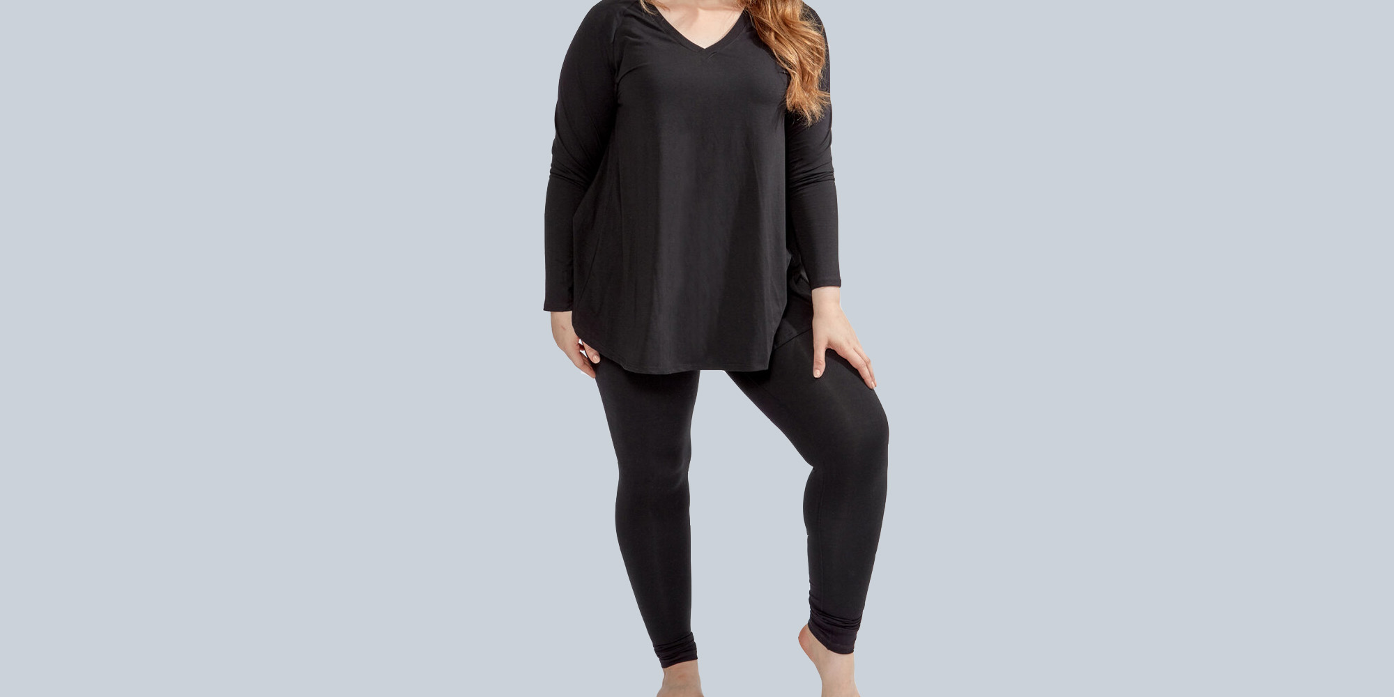 Ethical flowy longsleeve in black my Miakoda brand