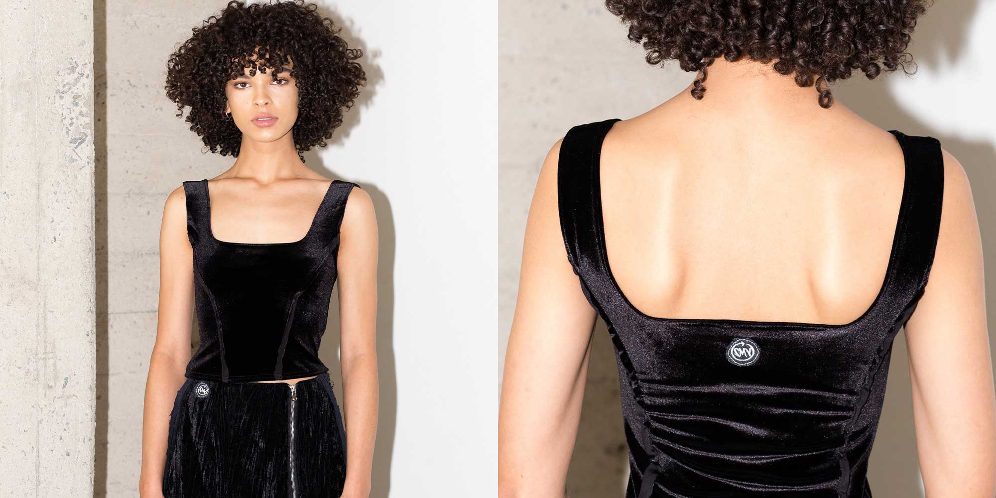 ethical velvet top by Sami Miro