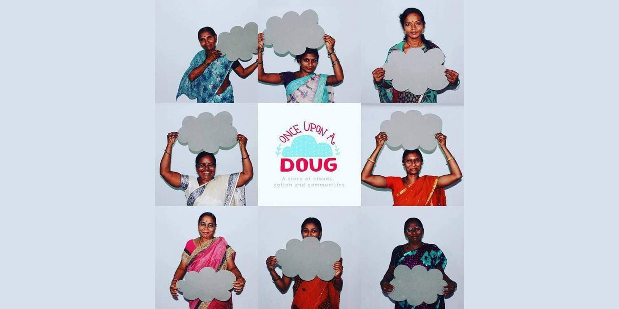 women holding grey doug cloud by no nasties