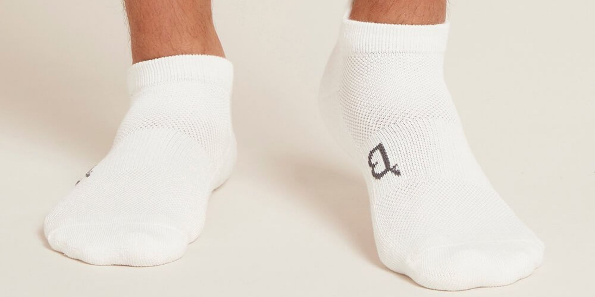 white active sports socks for men by Boody