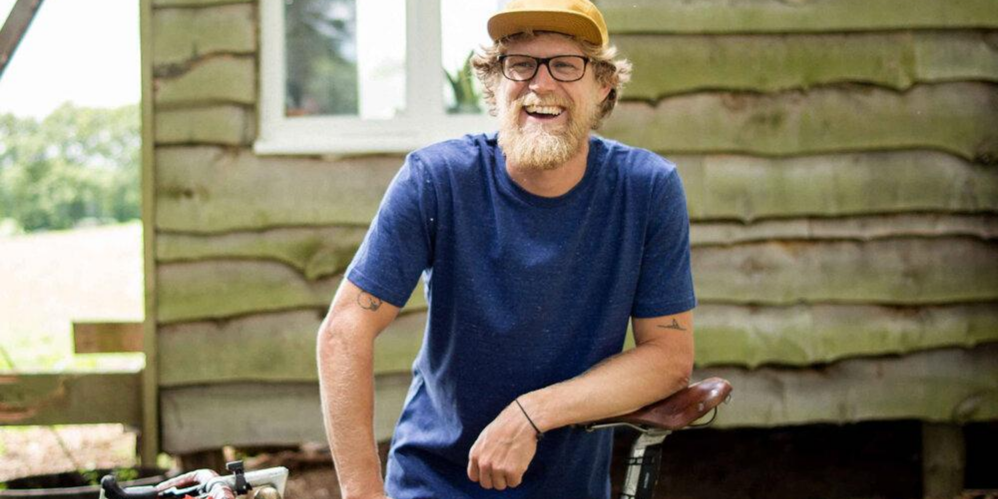 sustainable organic blue shirt by ethical UK brand The Level Collective