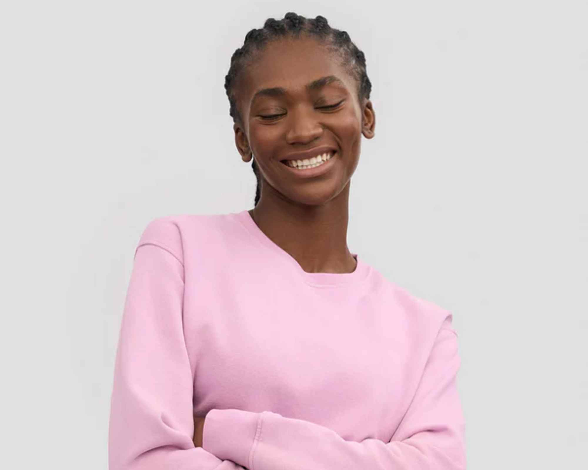 person smiling wearing colorful standard clothing