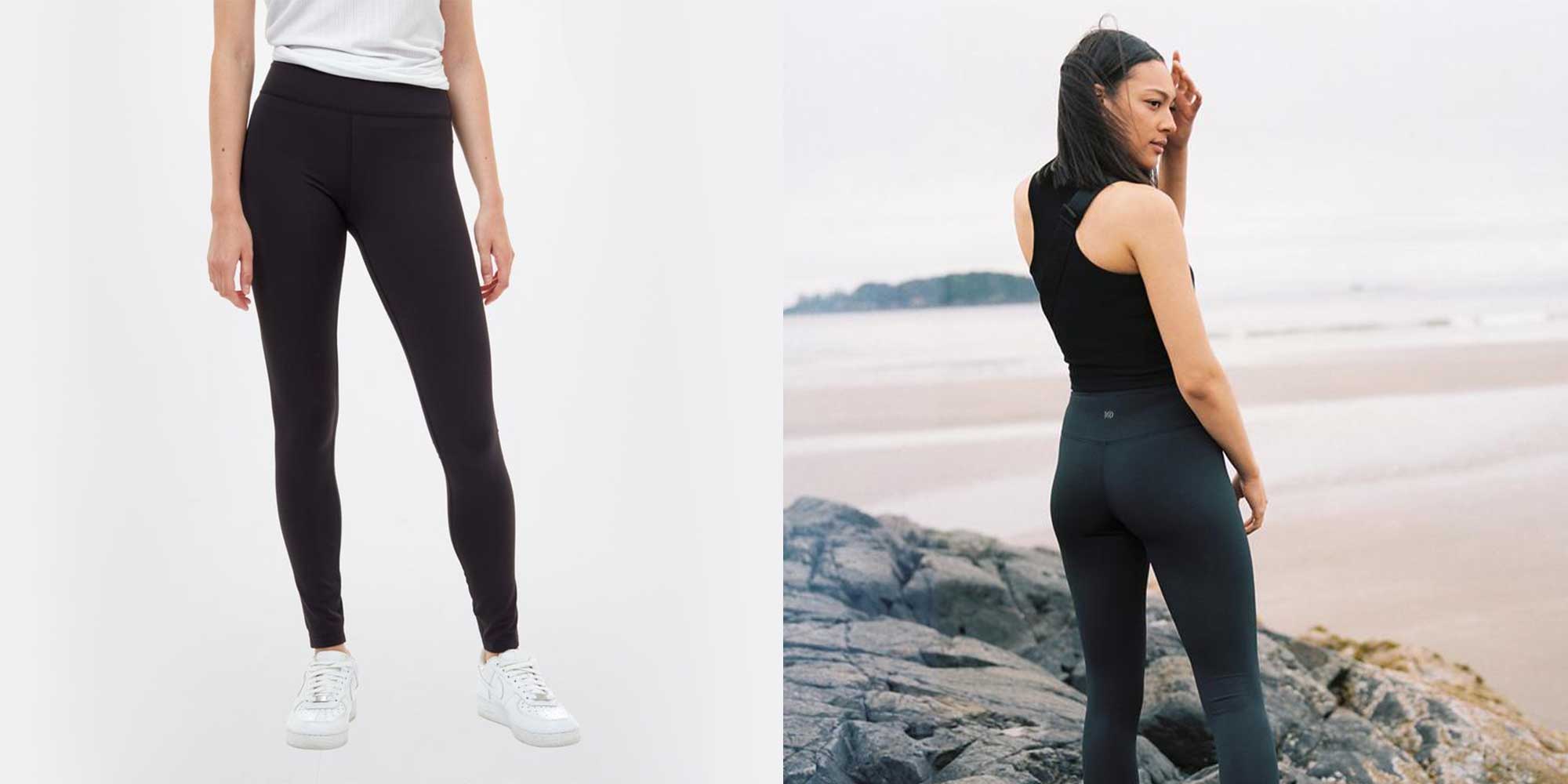 woman wearing black leggings by tentree