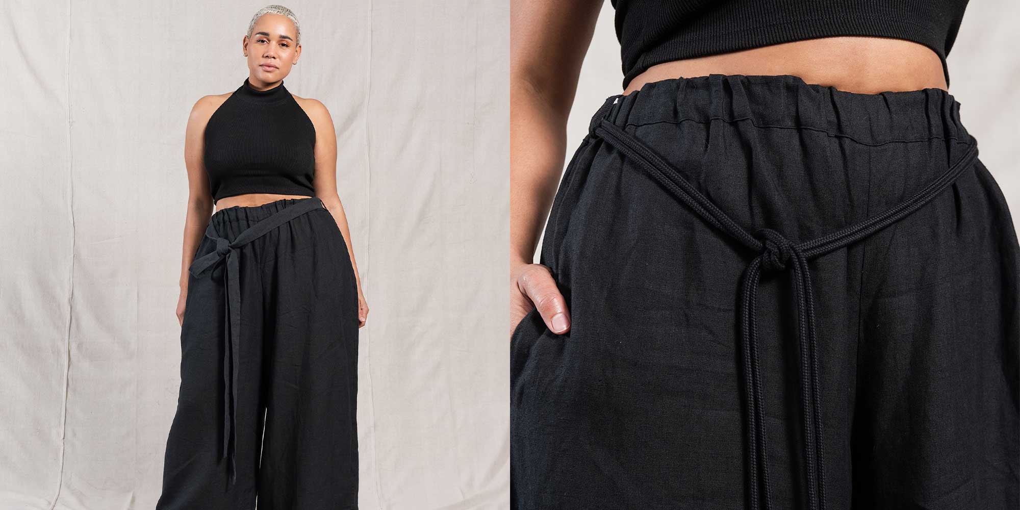 woman wearing black trousers by abch