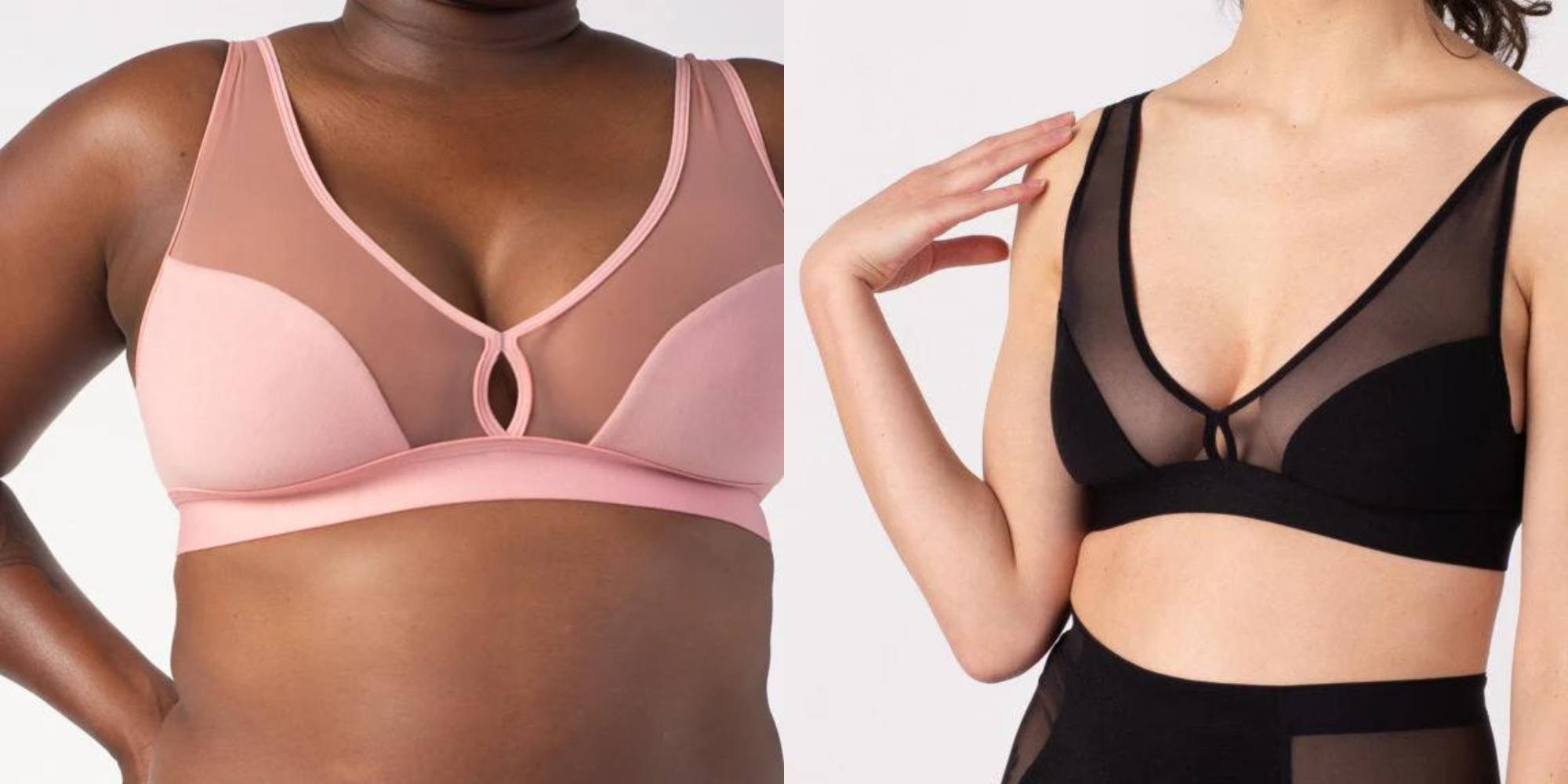 A V neck plunge bra by Nisa.