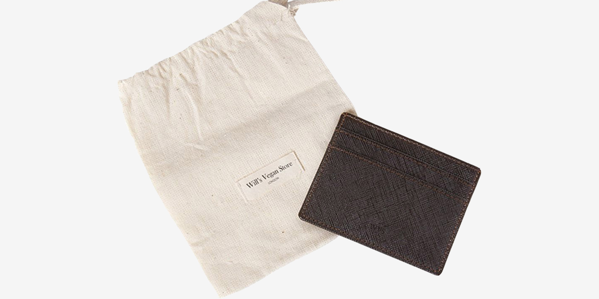 Vegan unisex cardholder in brown by Will's Vegan Store