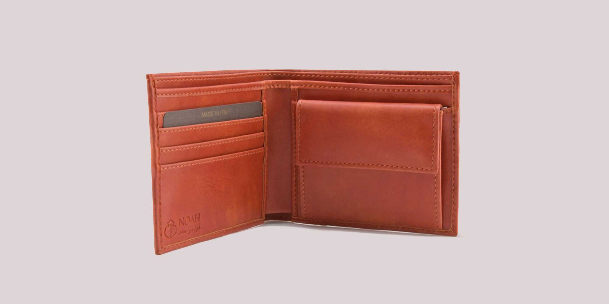 red ethical wallet by noah