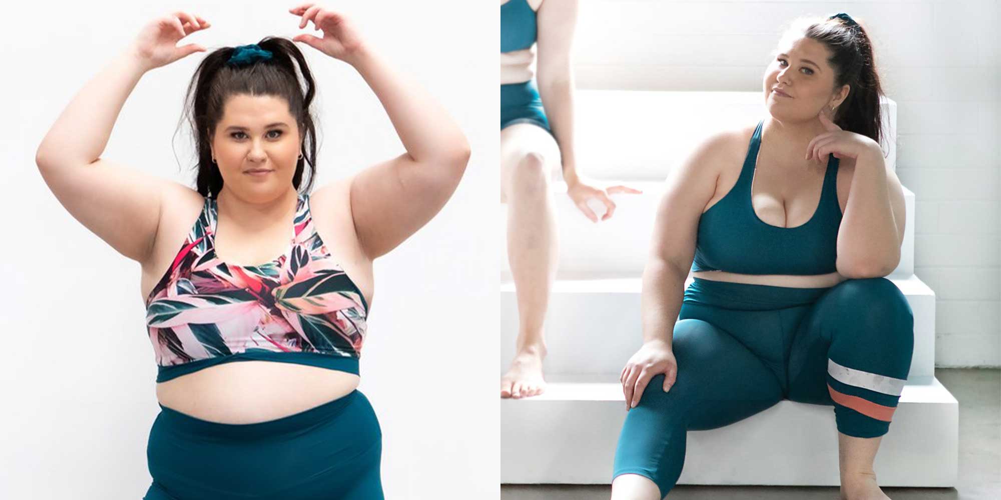 woman wearing elle evans sport bra