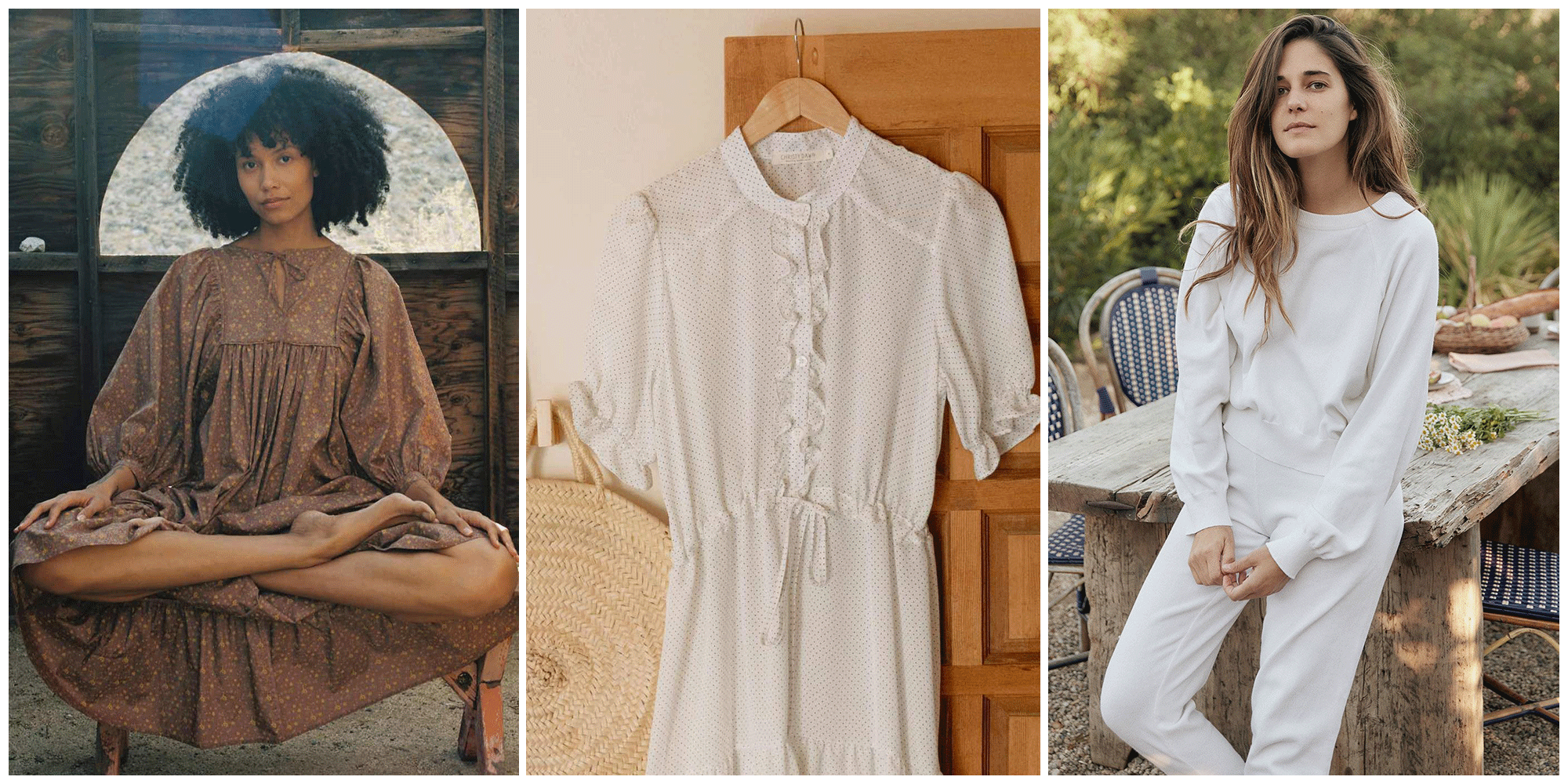 3 images of christy dawn's latest collection