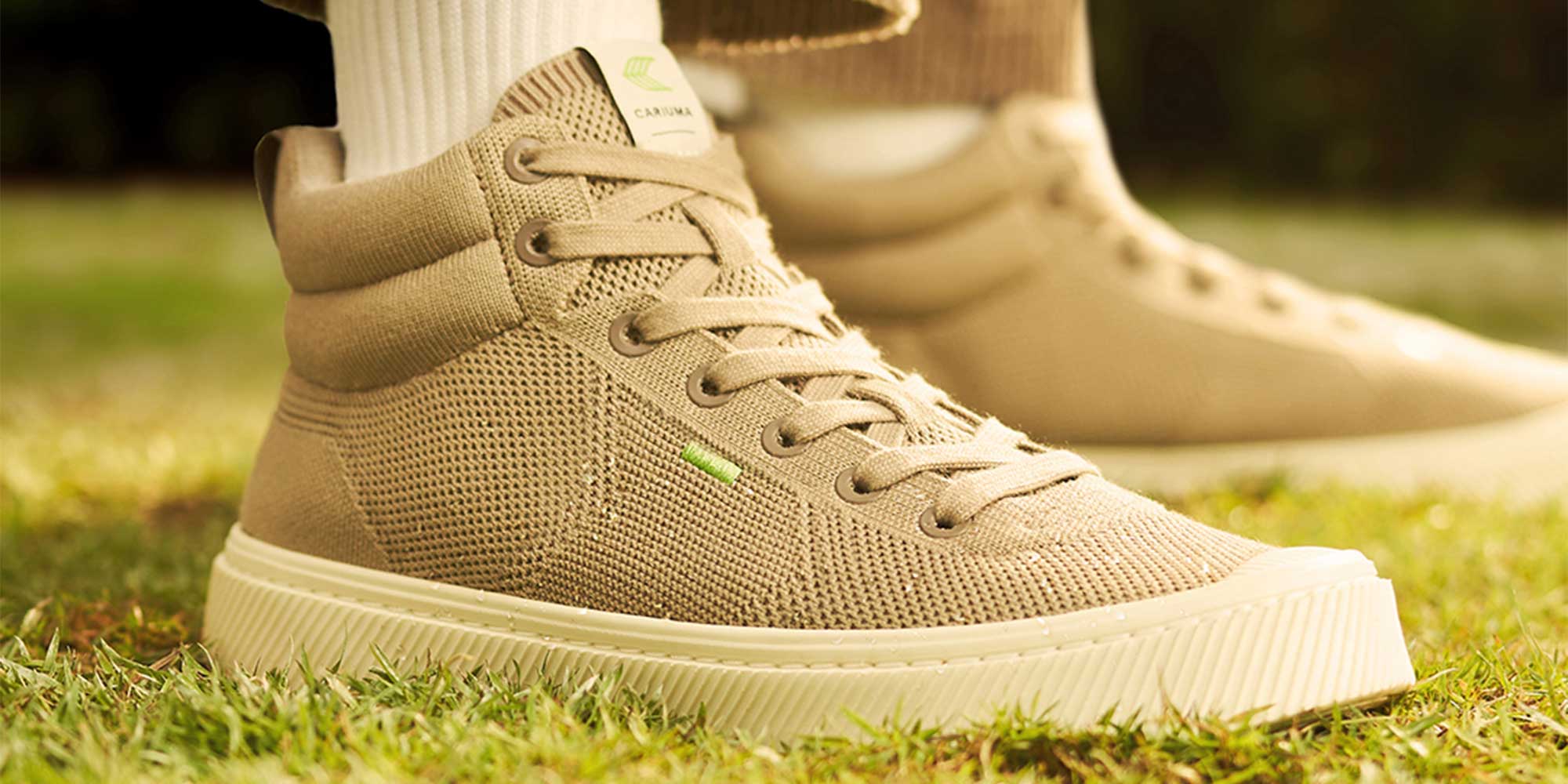 brown shoes by cariuma