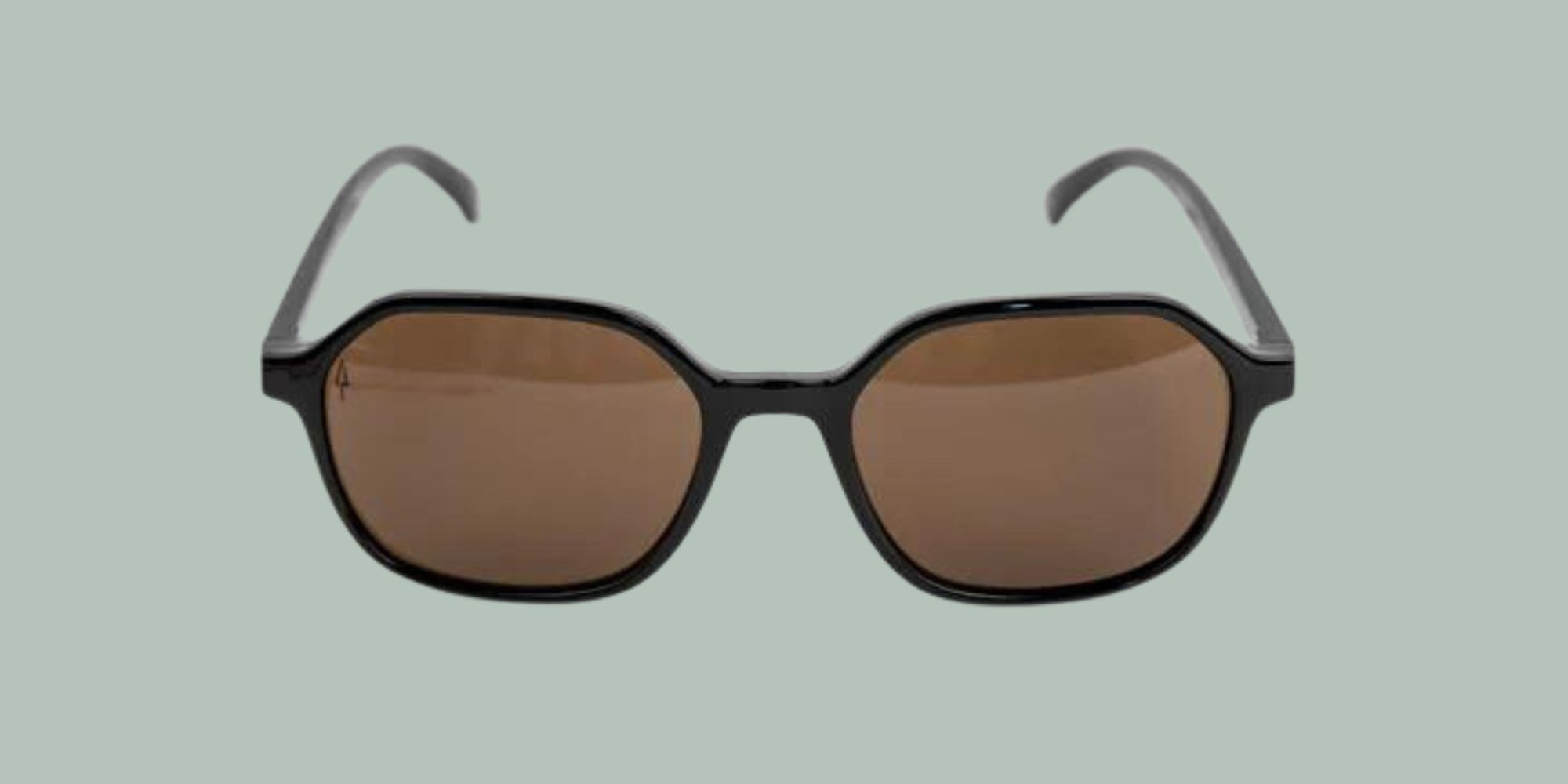Nikin's black and brown retro-cool sunglasses.
