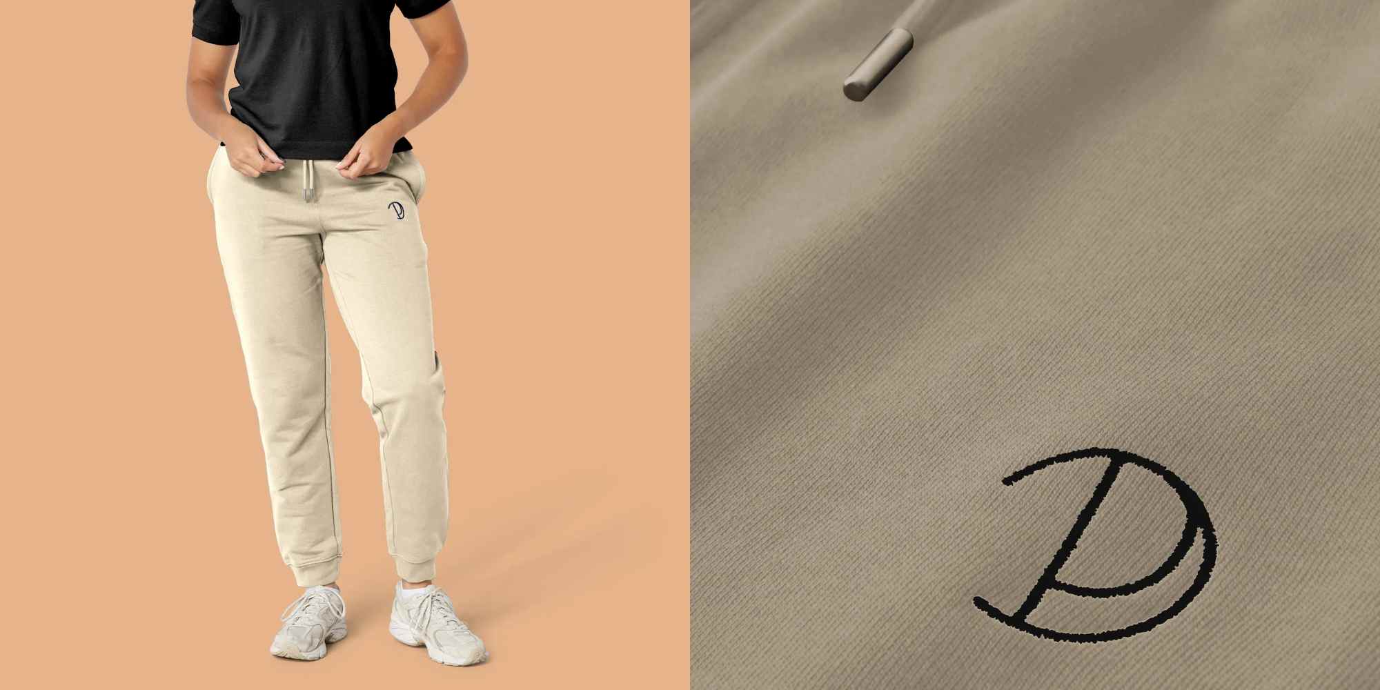 beige sweatpants from pitod
