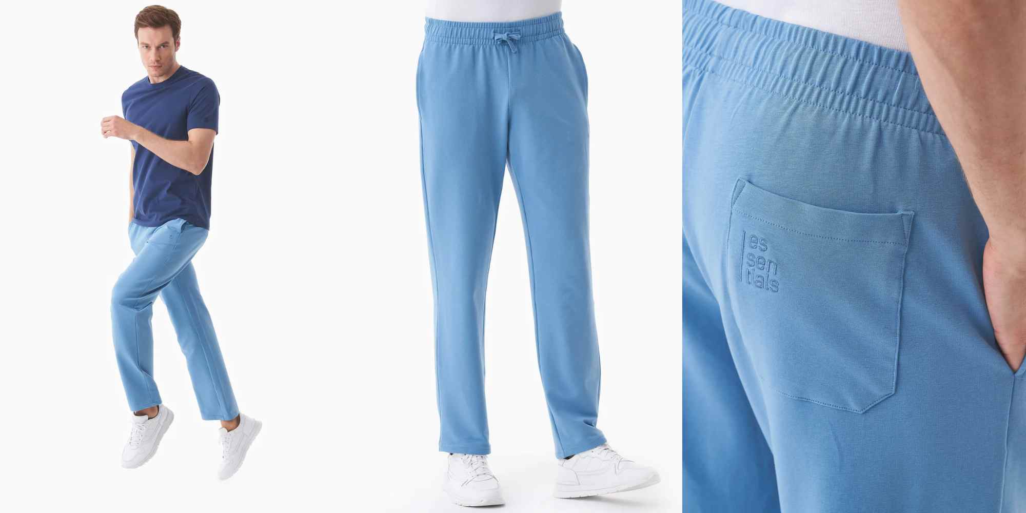 blue sweatpants from organication