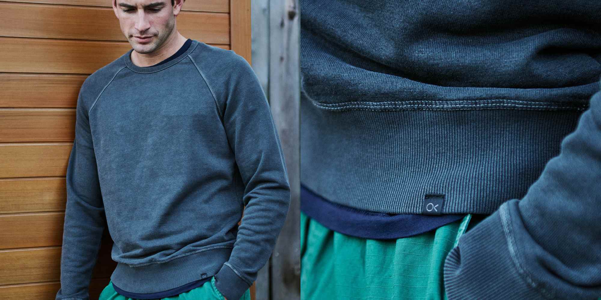 blue sweatshirt from outerknown