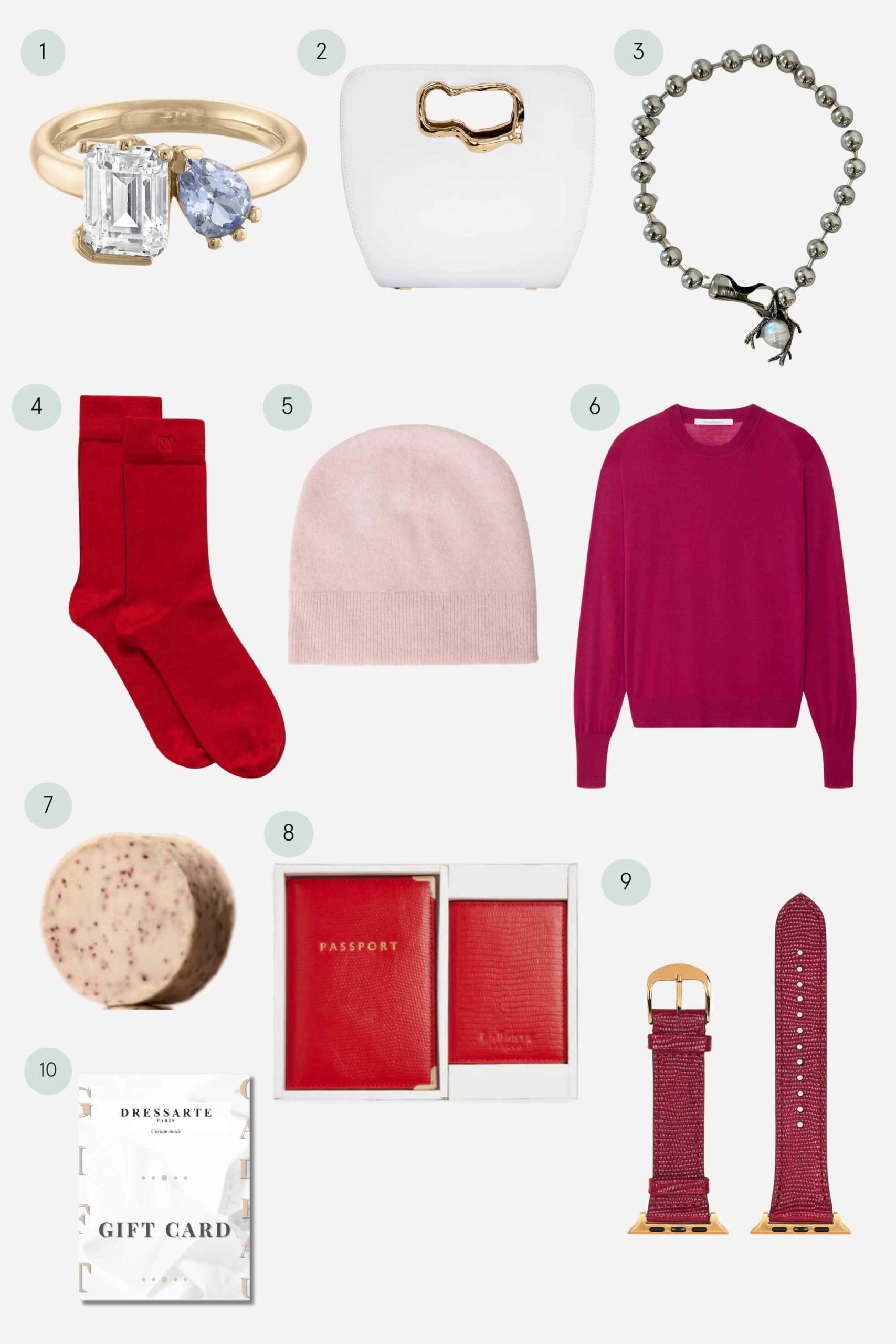 collage of more sustainable valentine's day gifts