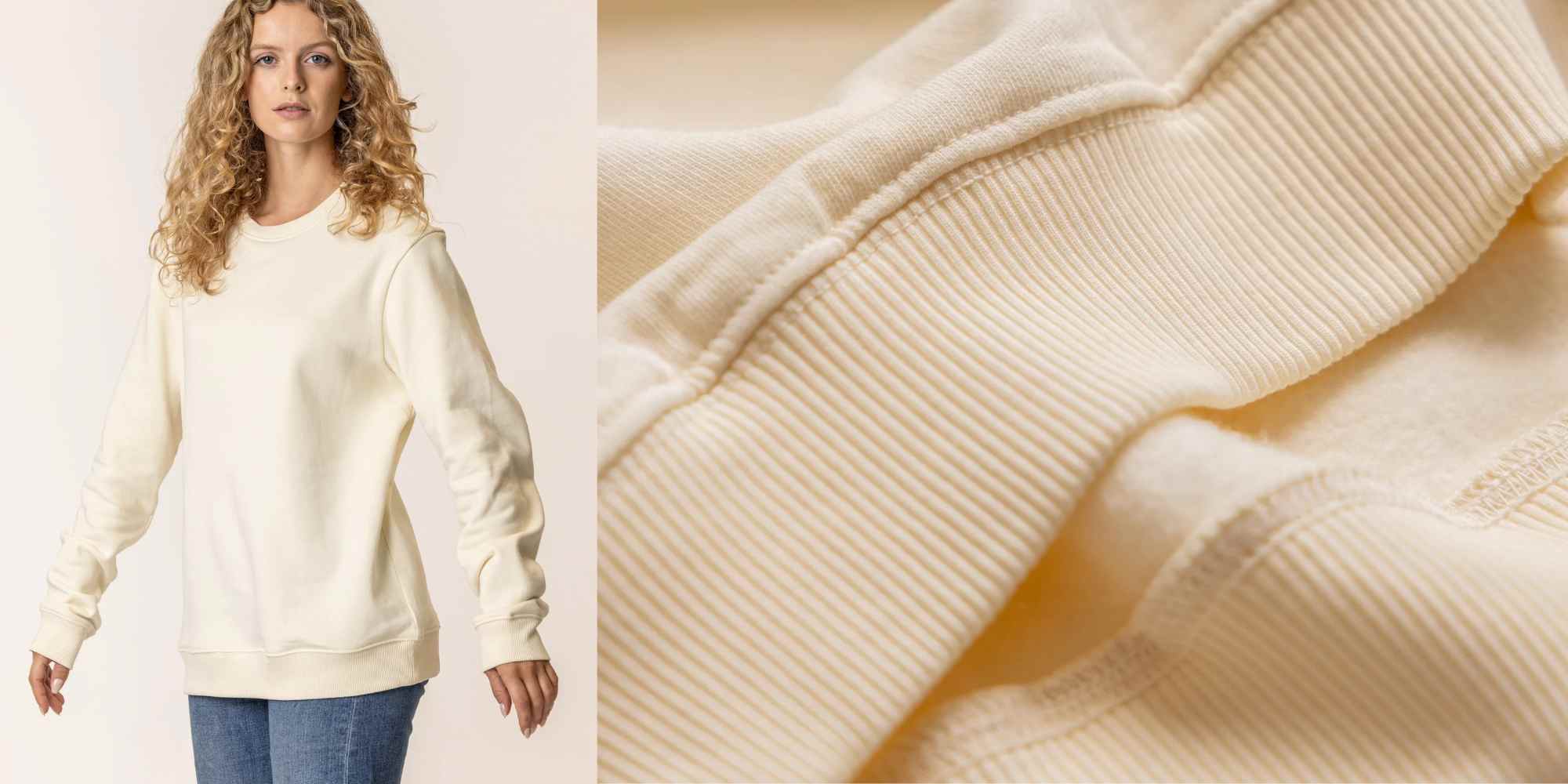 cream cotton sweatshirt from vottera