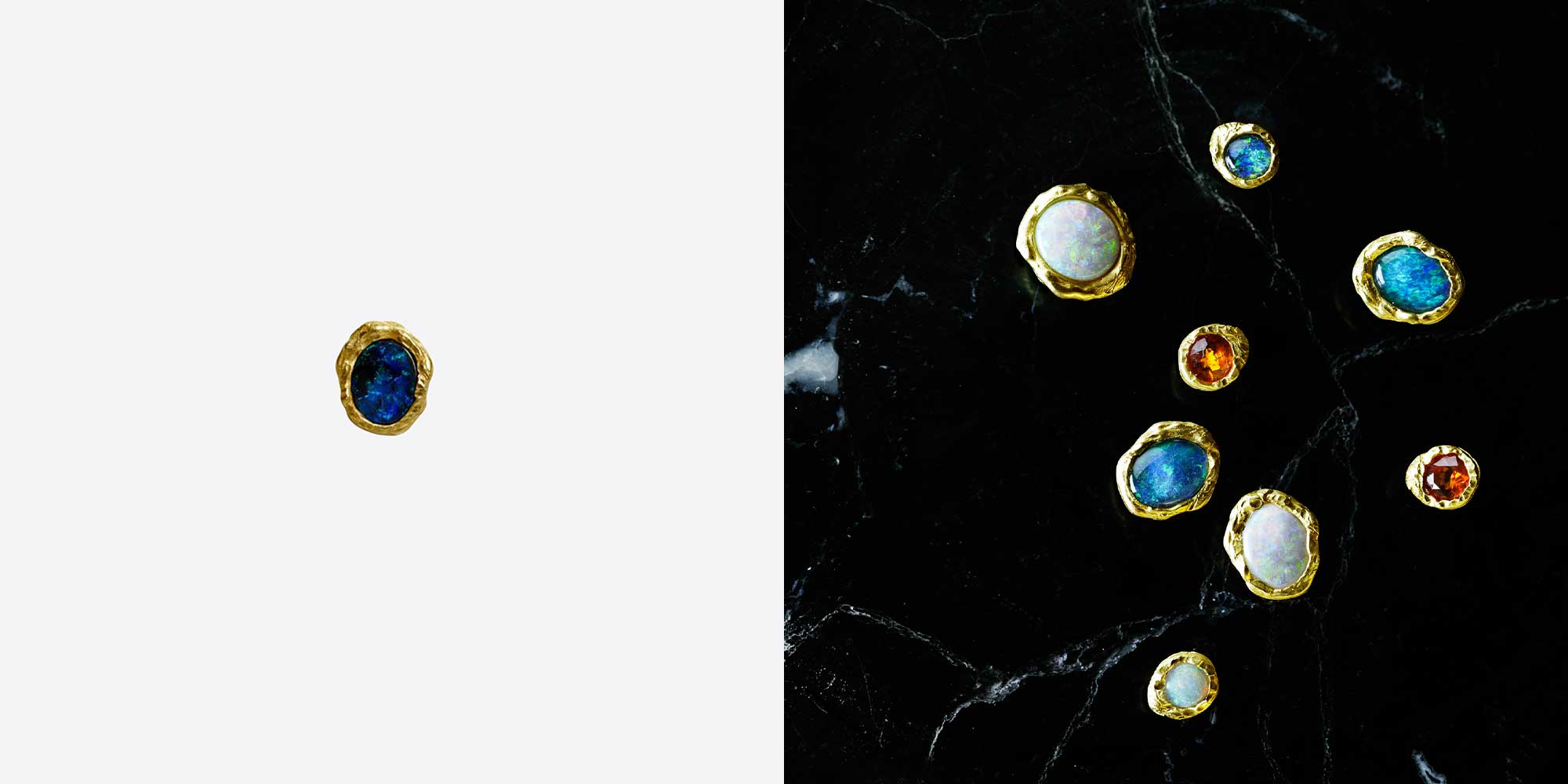 colourful studded earrings by orit elhanati