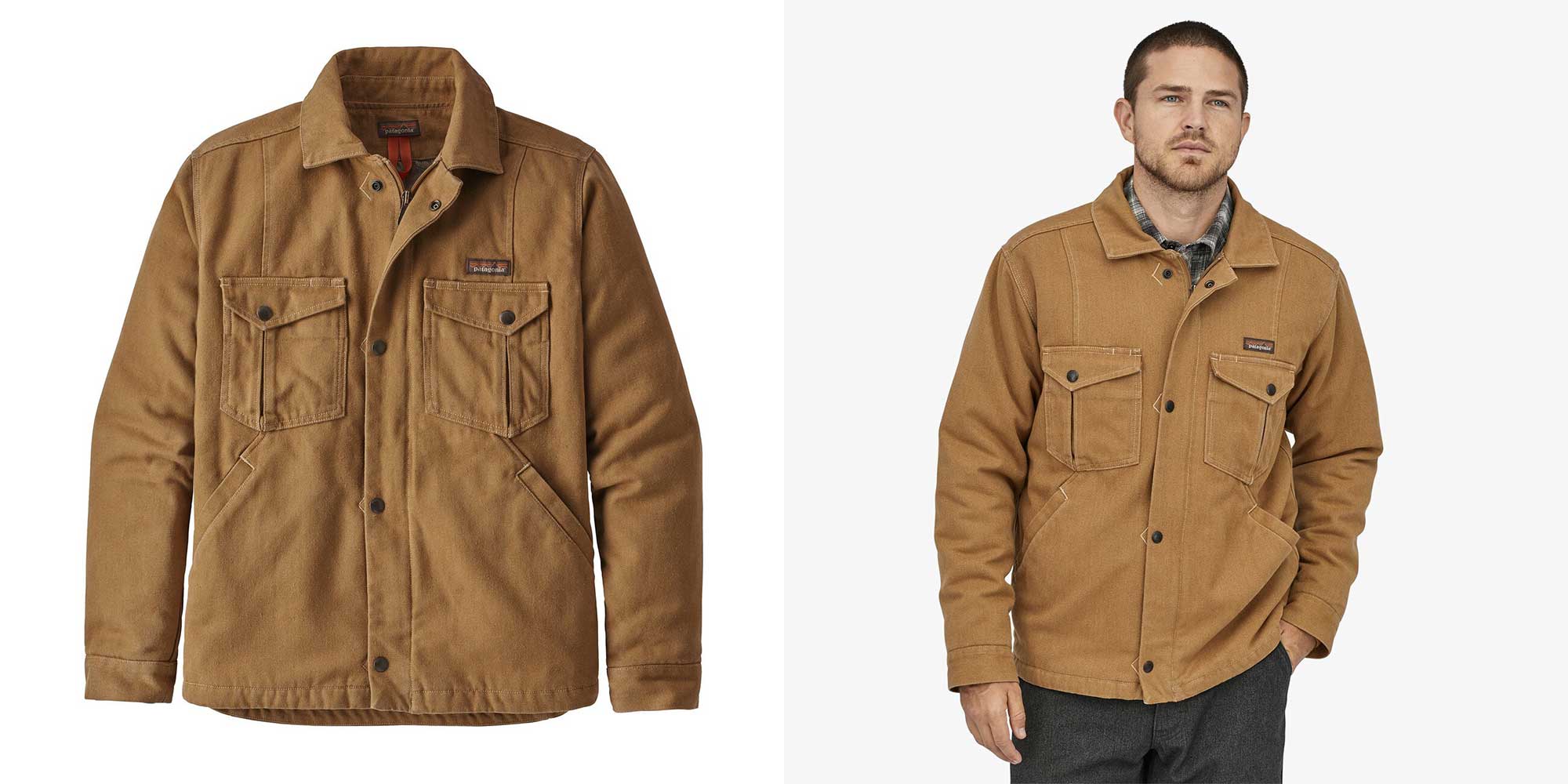 hemp jacket by Patagonia, one option from their sustainable hemp clothing range