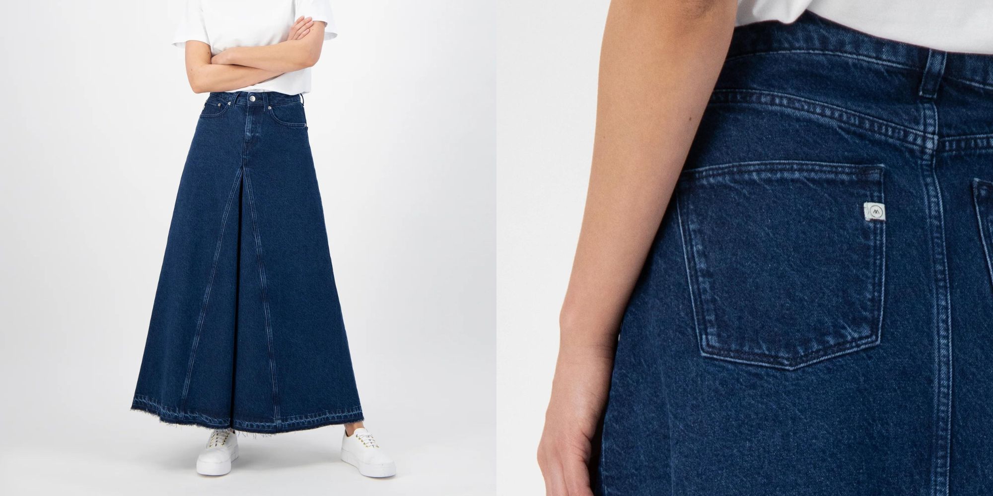Maxi denim skirt by MUD Jeans.