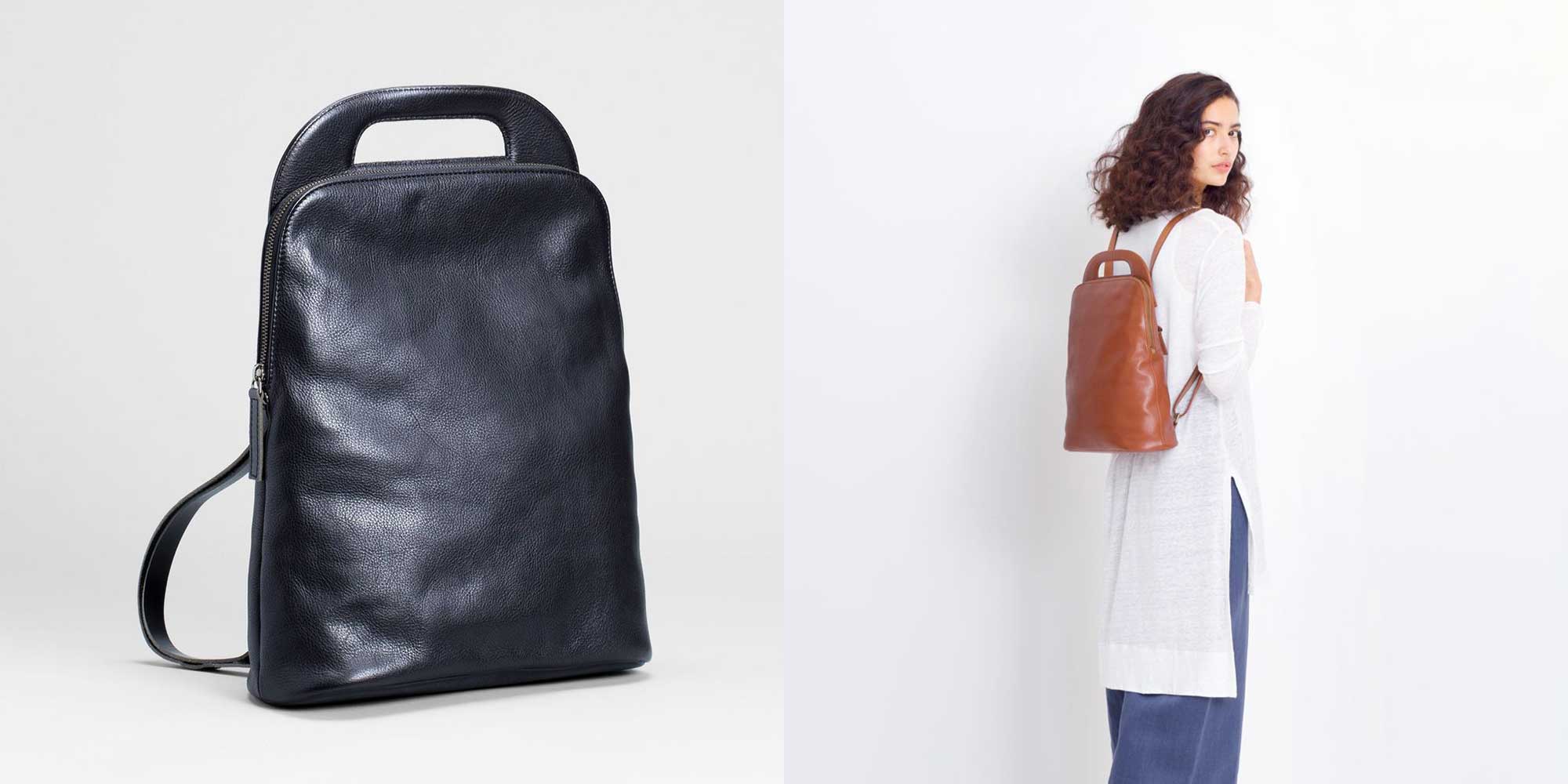 leather purse backpacks by Elk