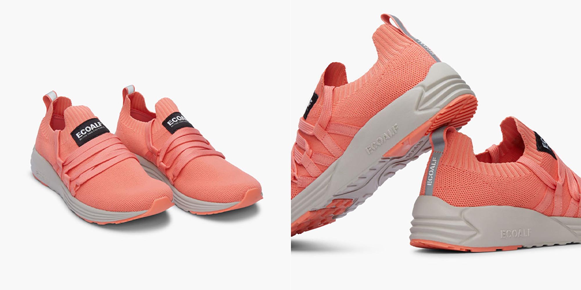 peach ethical joggers by Ecoalf