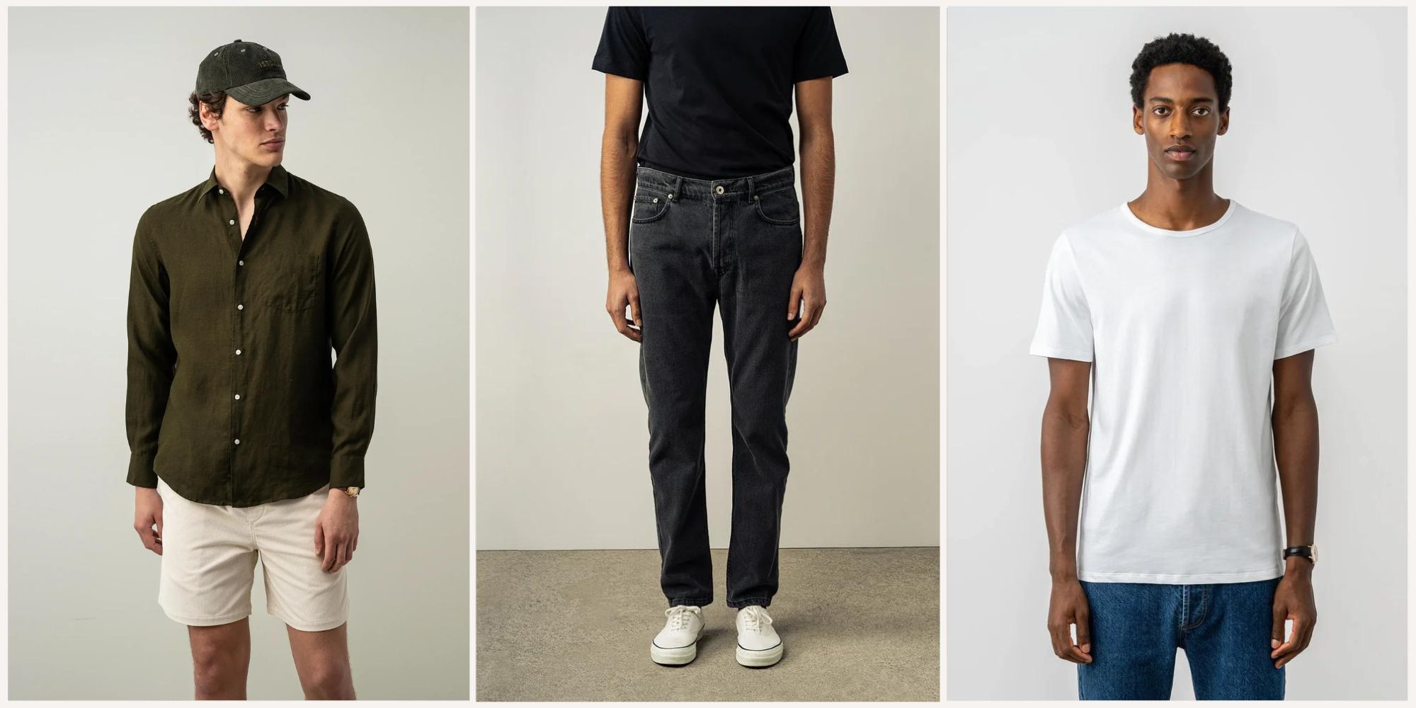 More sustainable basic linen, denim, and cotton menswear by ISTO..