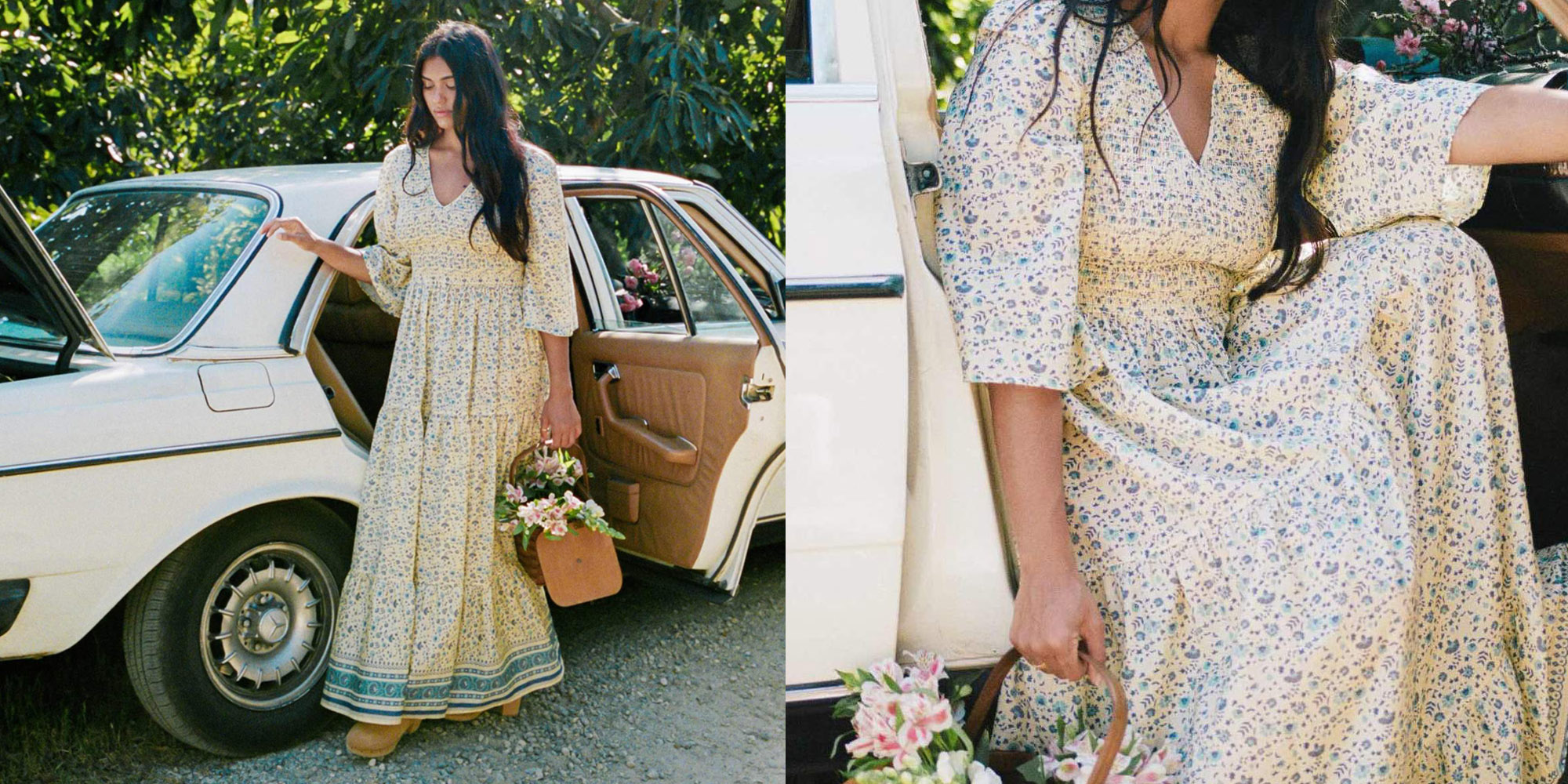 Sustainable cottagecore style dress by Christy Dawn