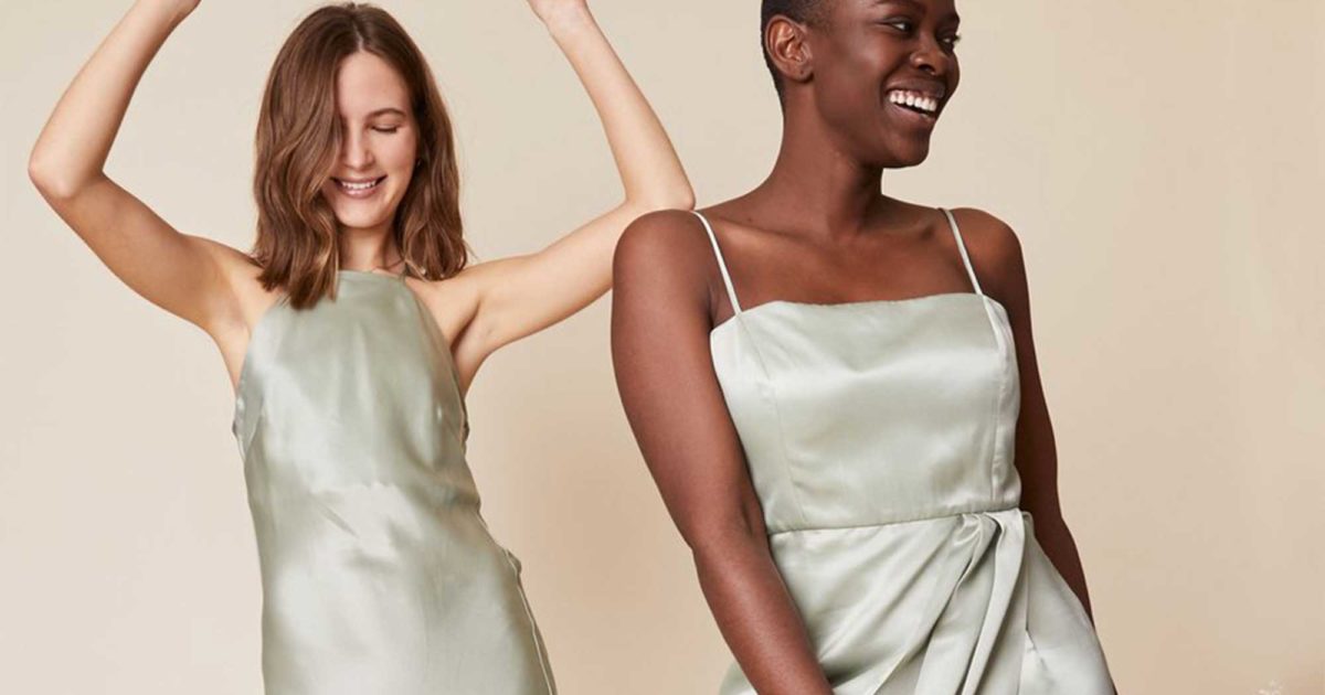 Sustainable wedding guest clearance dresses