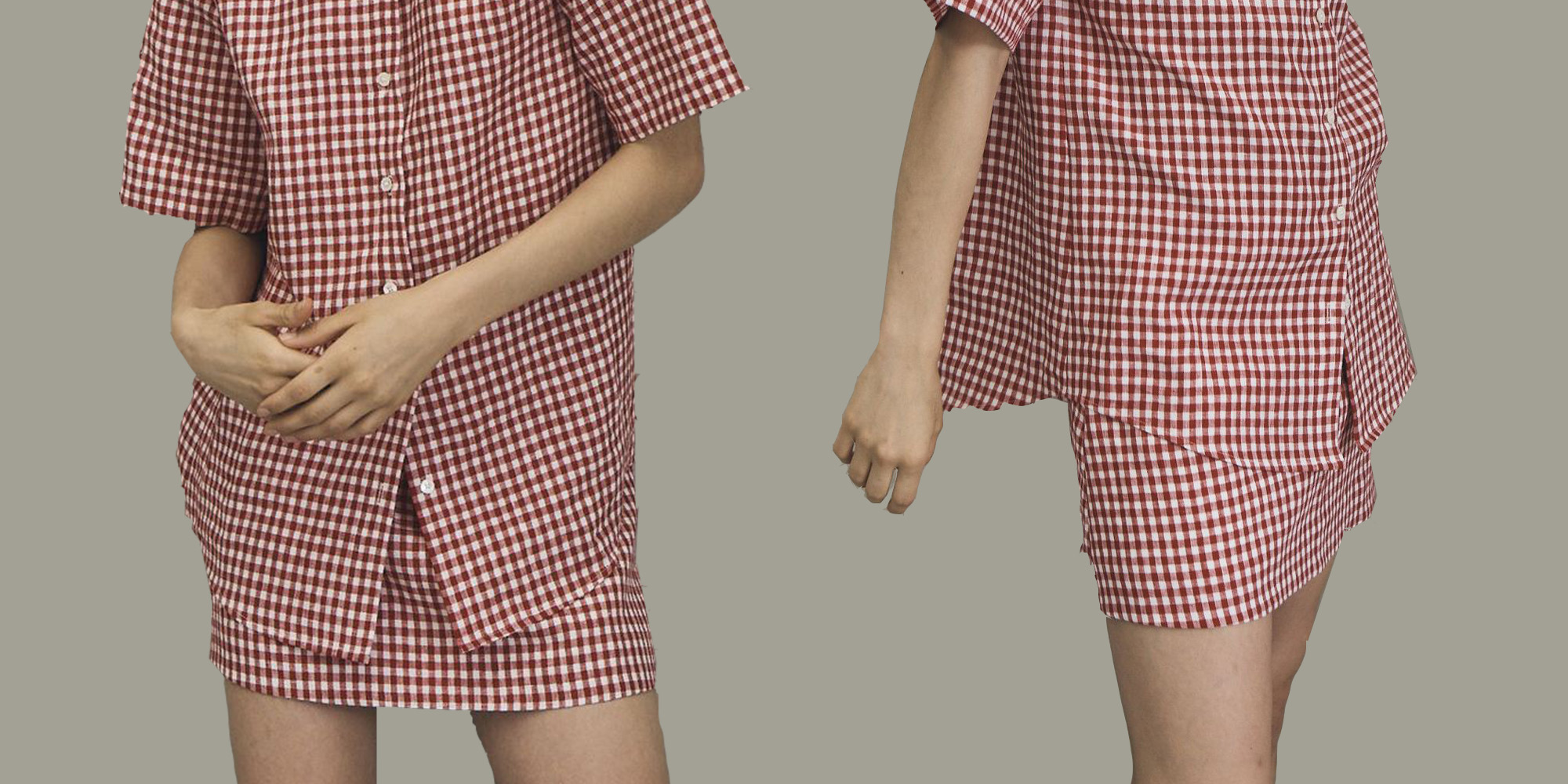 Maggie Marilyn Cottagecore Style Checkered Red Skirt