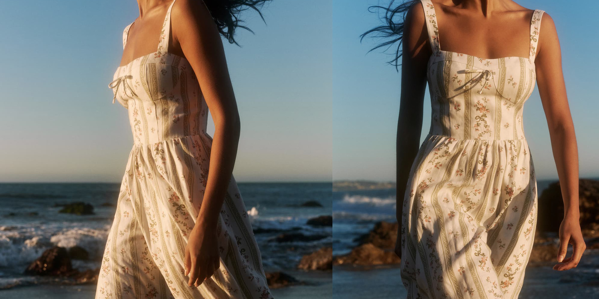 Woman in Reformation's Maegan dress