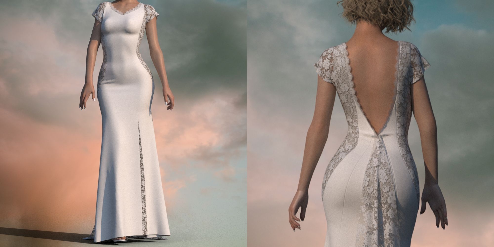 A digital and ethical wedding gown.