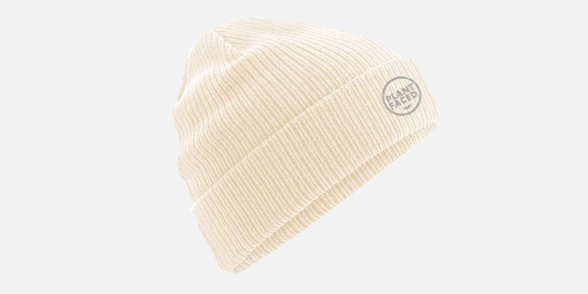 Plant Faced organic beanie in oat
