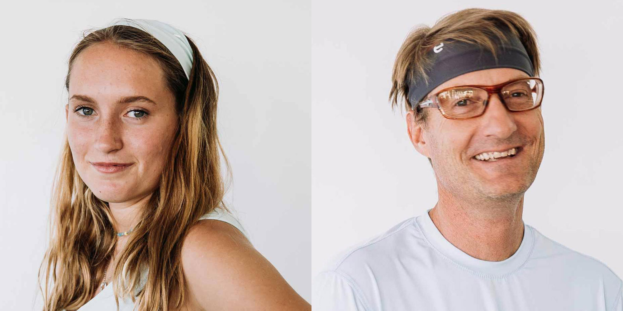 eclipse unisex headband in aqua