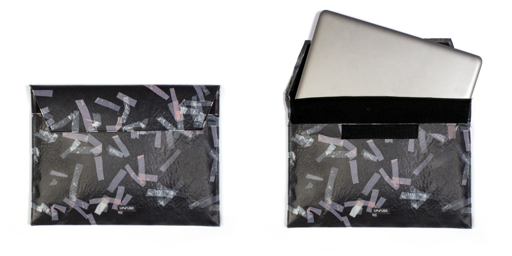 front and open view of laptop cover